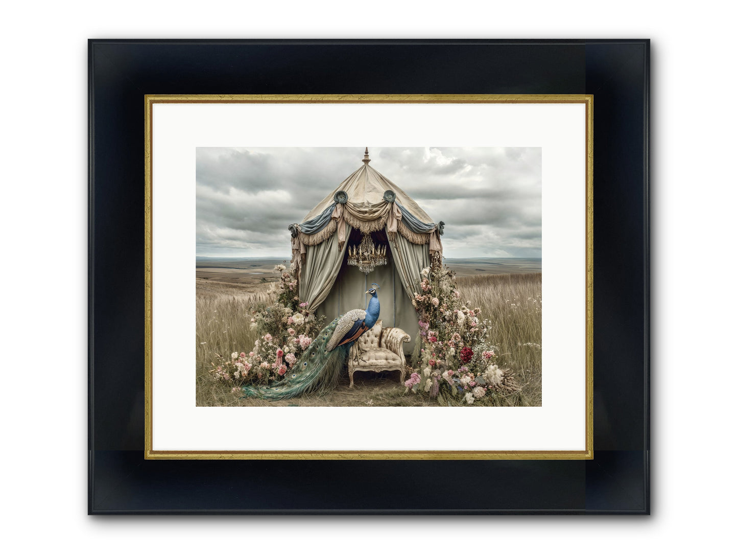 Where The Wild Grew Gentle Framed Print - Wide Black w/Gold 16x12