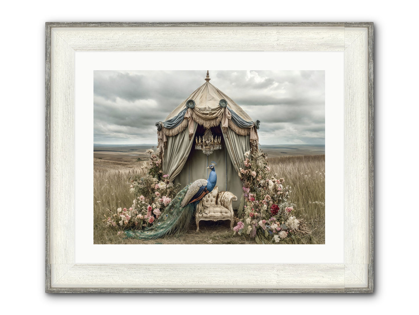 Where The Wild Grew Gentle Framed Print - Driftwood White 24x18