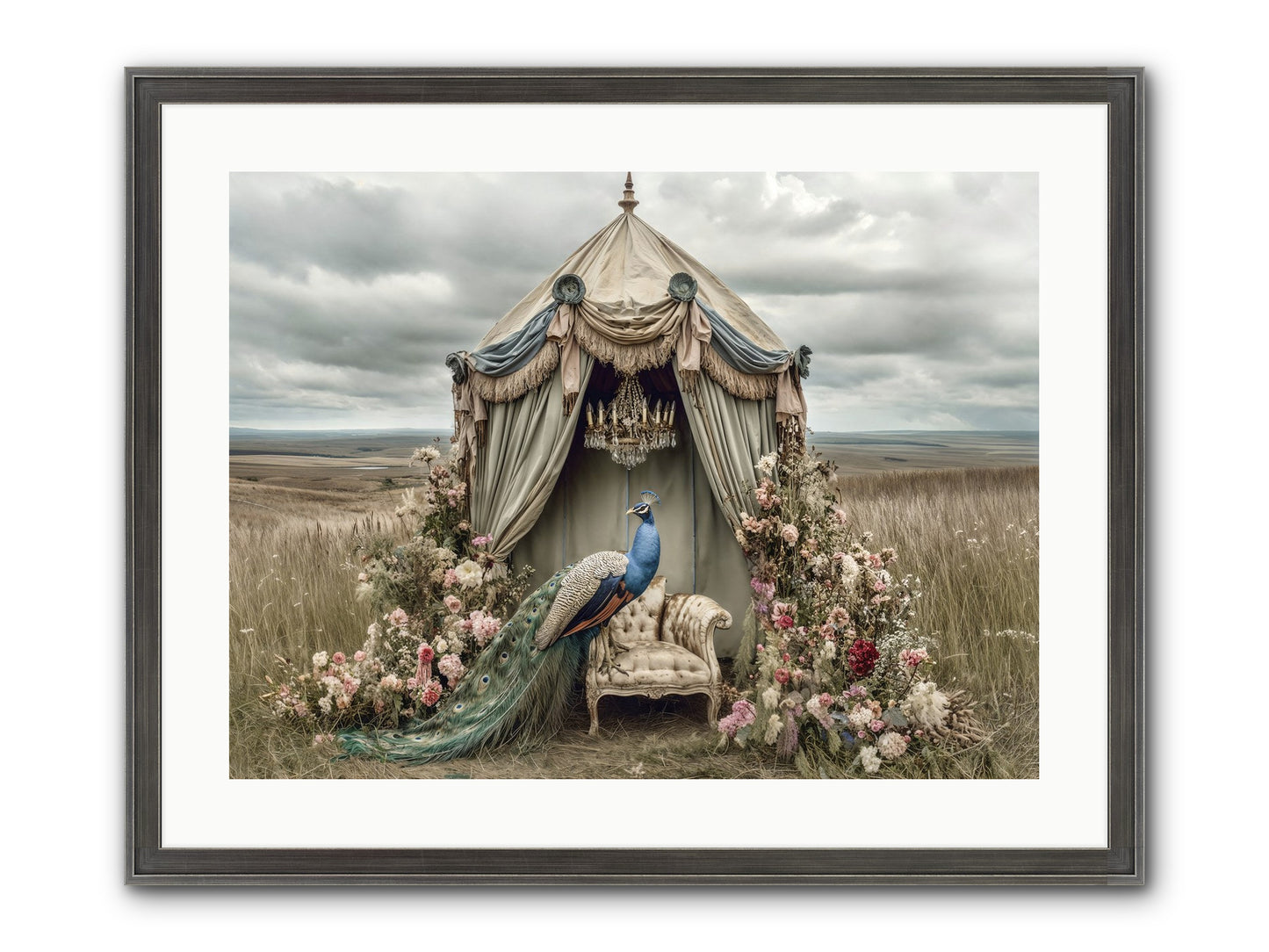 Where The Wild Grew Gentle Framed Print - Slimwoods Black/Silver 24x18