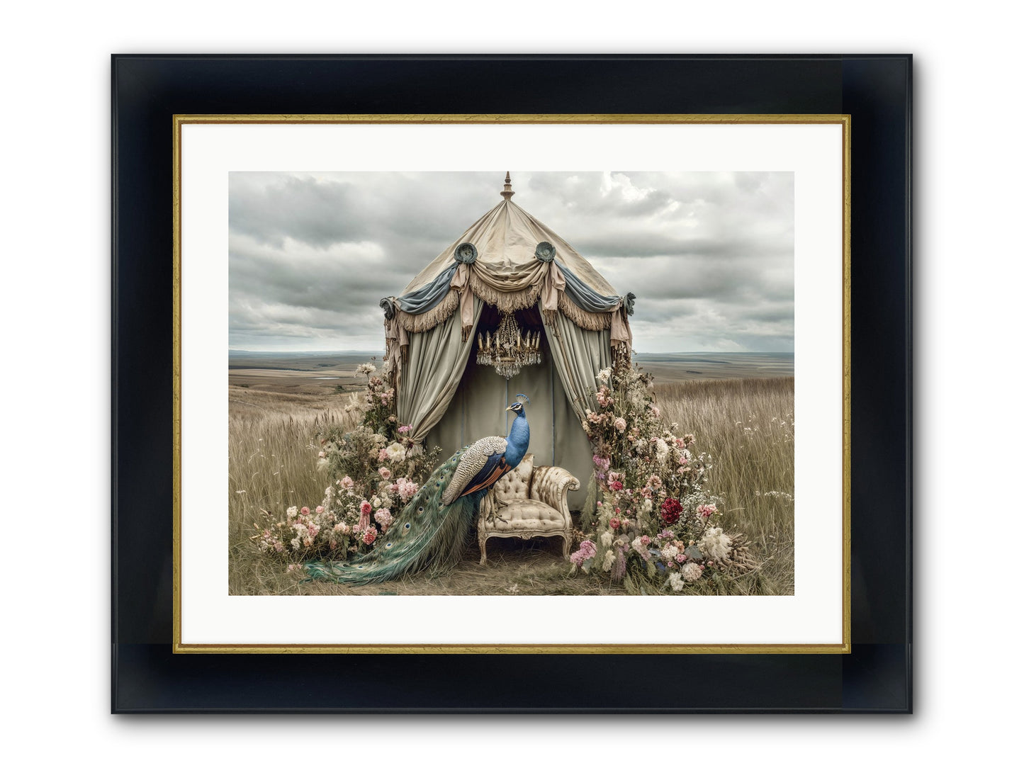 Where The Wild Grew Gentle Framed Print - Wide Black w/Gold 24x18