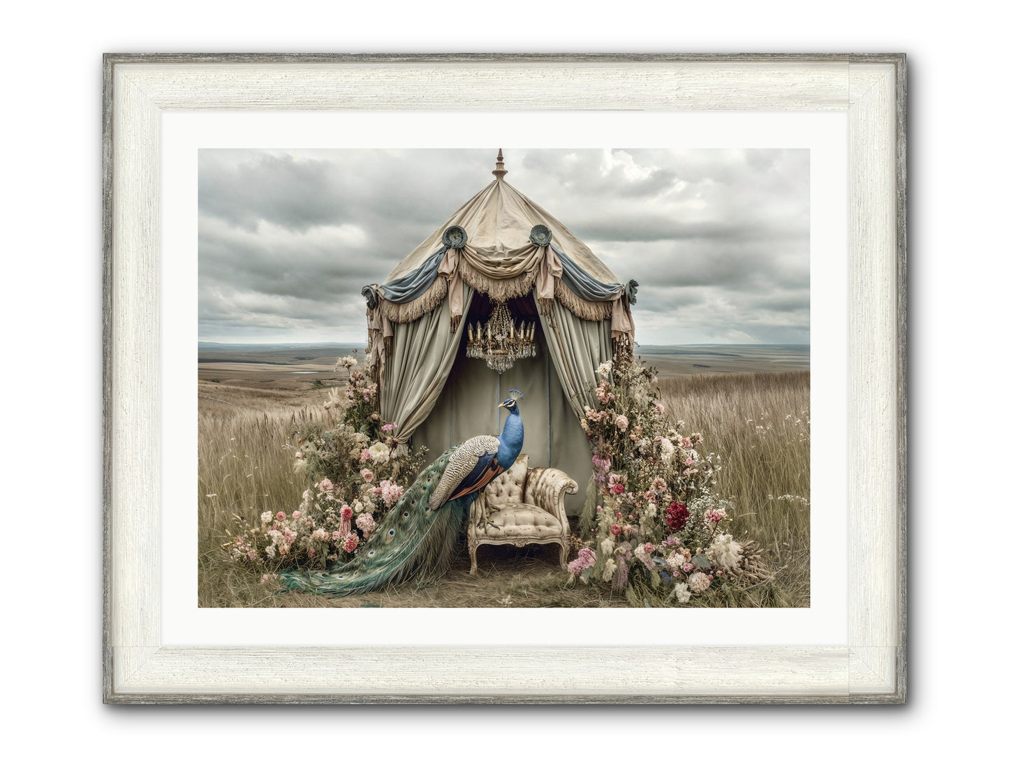 Where The Wild Grew Gentle Framed Print - Driftwood White 32x24