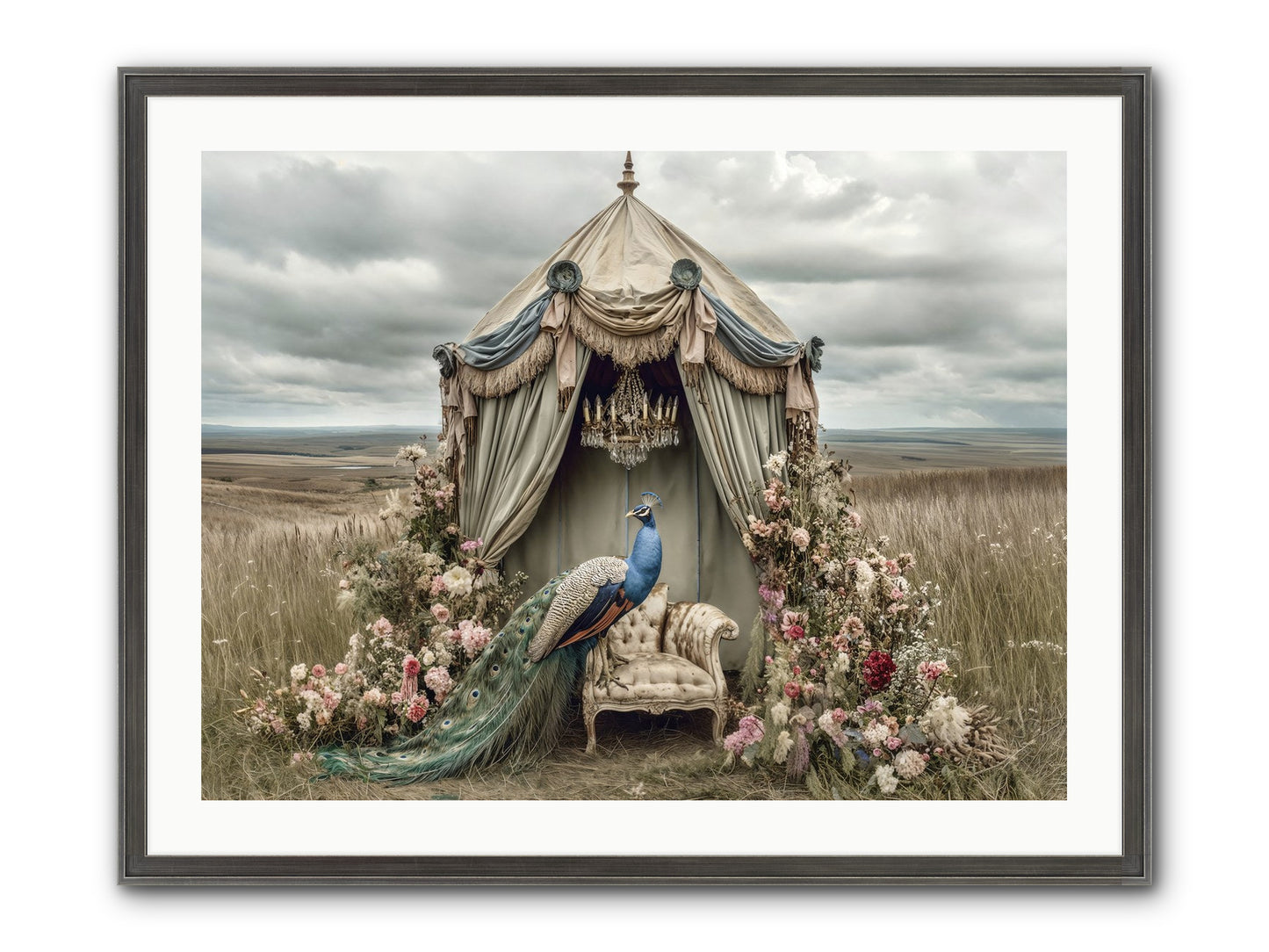 Where The Wild Grew Gentle Framed Print - Slimwoods Black/Silver 32x24