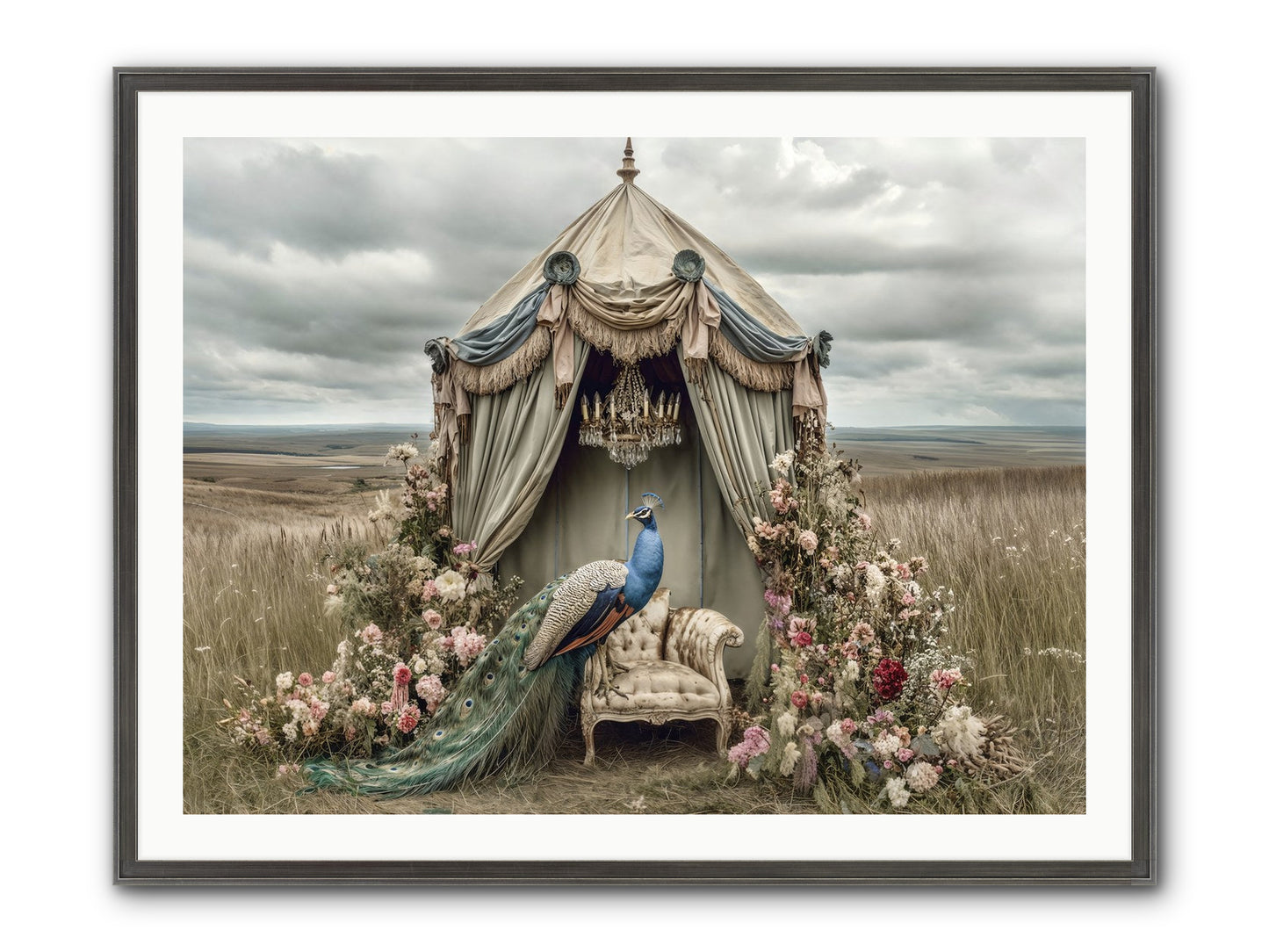 Where The Wild Grew Gentle Framed Print - Slimwoods Black/Silver 40x30