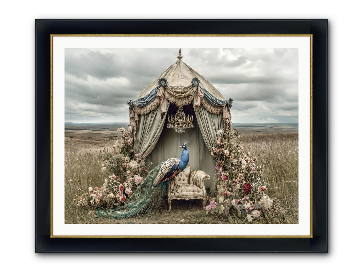 Where The Wild Grew Gentle Framed Print - Wide Black w/Gold 40x30