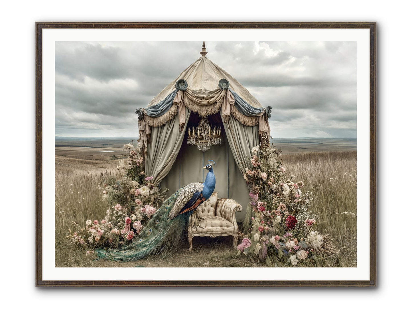 Where The Wild Grew Gentle Framed Print - Slimwoods Black/Gold 48x36