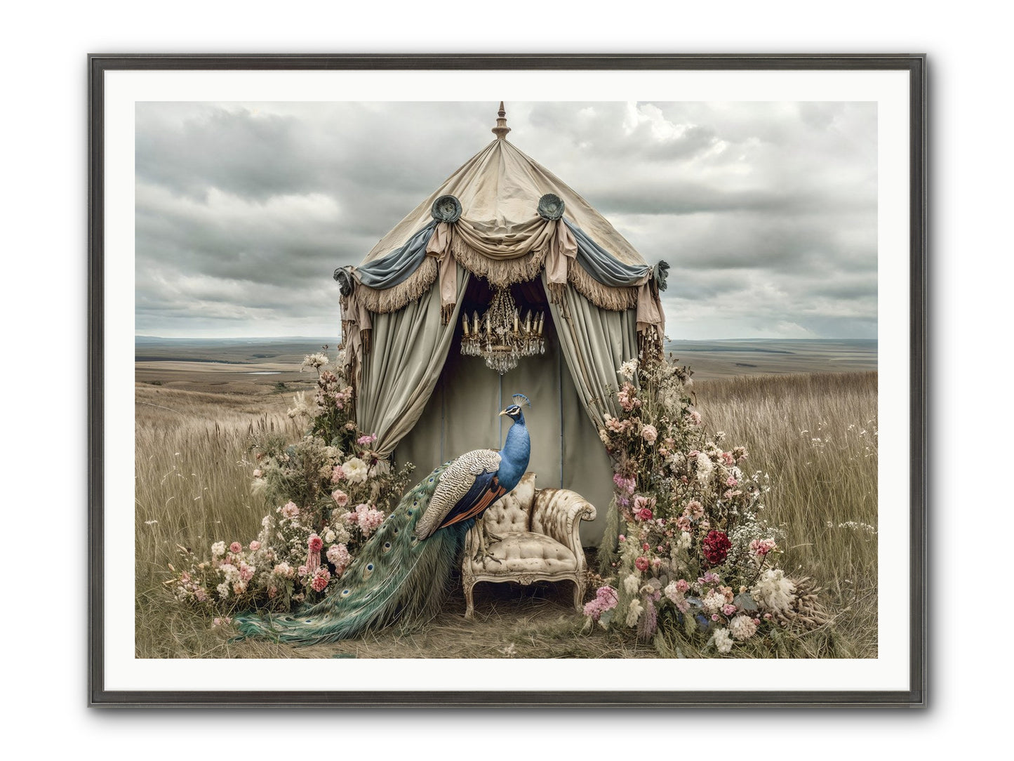 Where The Wild Grew Gentle Framed Print - Slimwoods Black/Silver 48x36