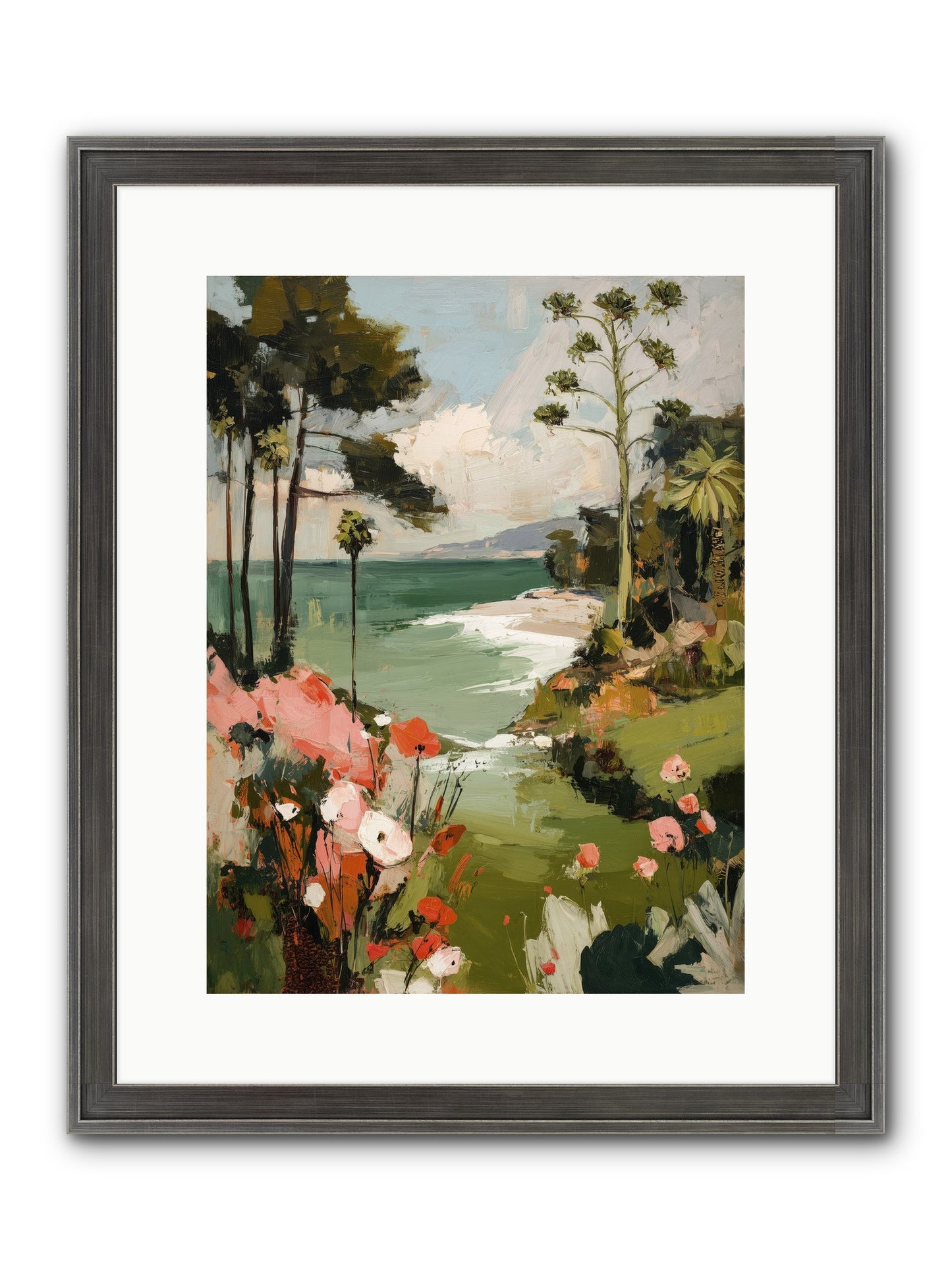 Where Time Dissolves Framed Print - Slimwoods Black/Silver 12x16