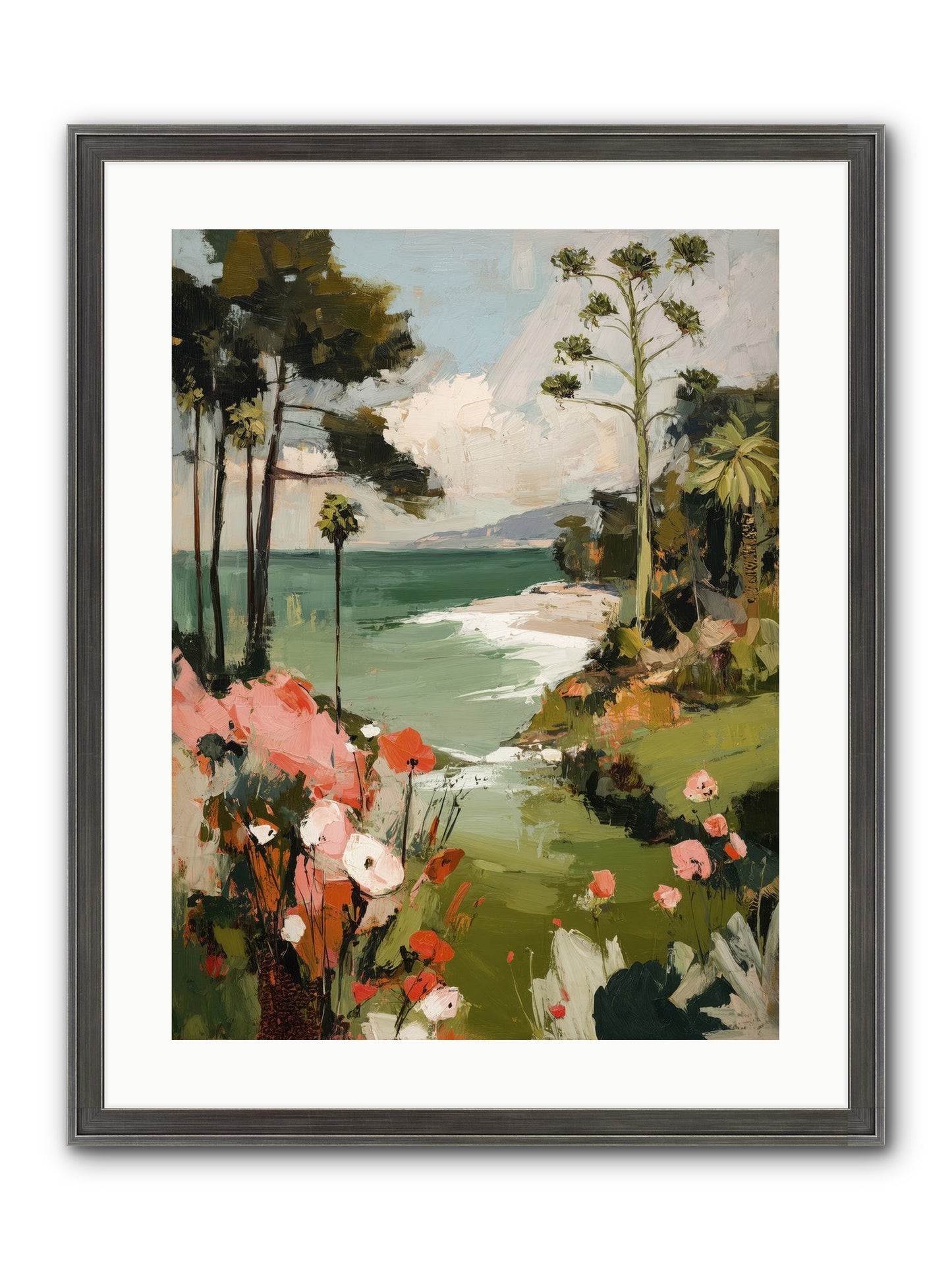 Where Time Dissolves Framed Print - Slimwoods Black/Silver 18x24