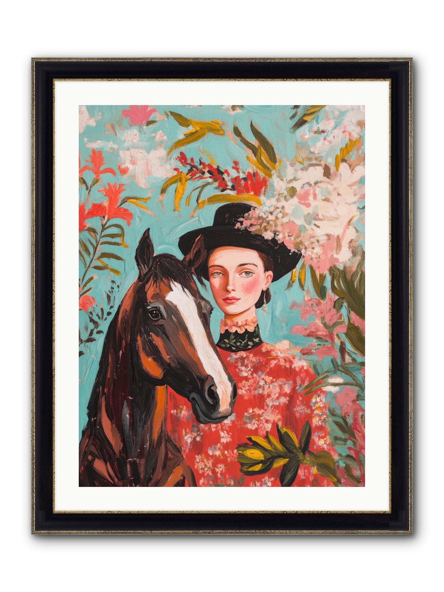 Where Time Stands Still Framed Print - Black & Gold 24x32