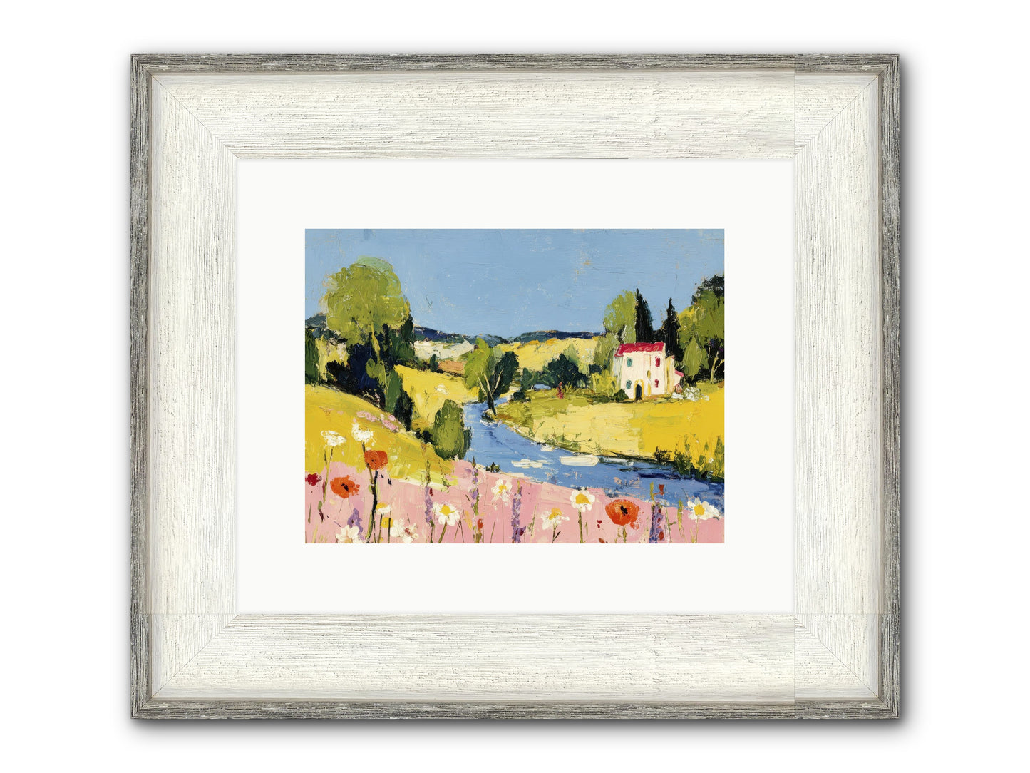 Where Time Stops Framed Print - Driftwood White 12x9