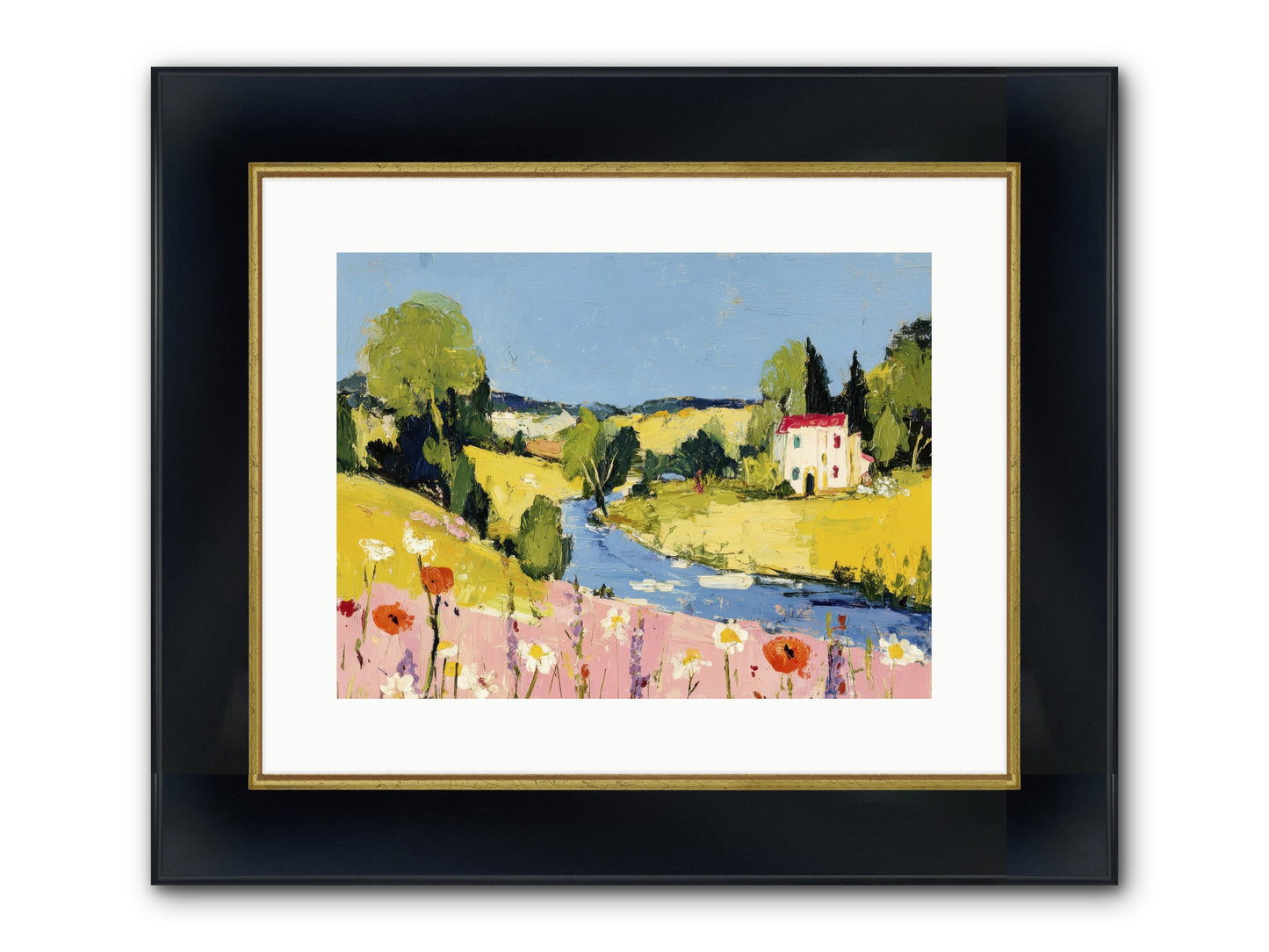 Where Time Stops Framed Print - Wide Black w/Gold 16x12
