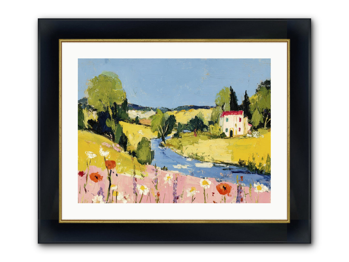 Where Time Stops Framed Print - Wide Black w/Gold 24x18