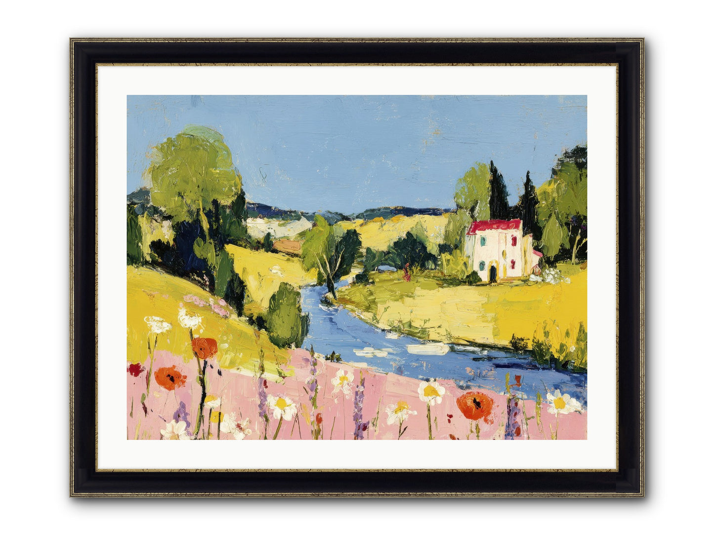 Where Time Stops Framed Print - Black & Gold 32x24