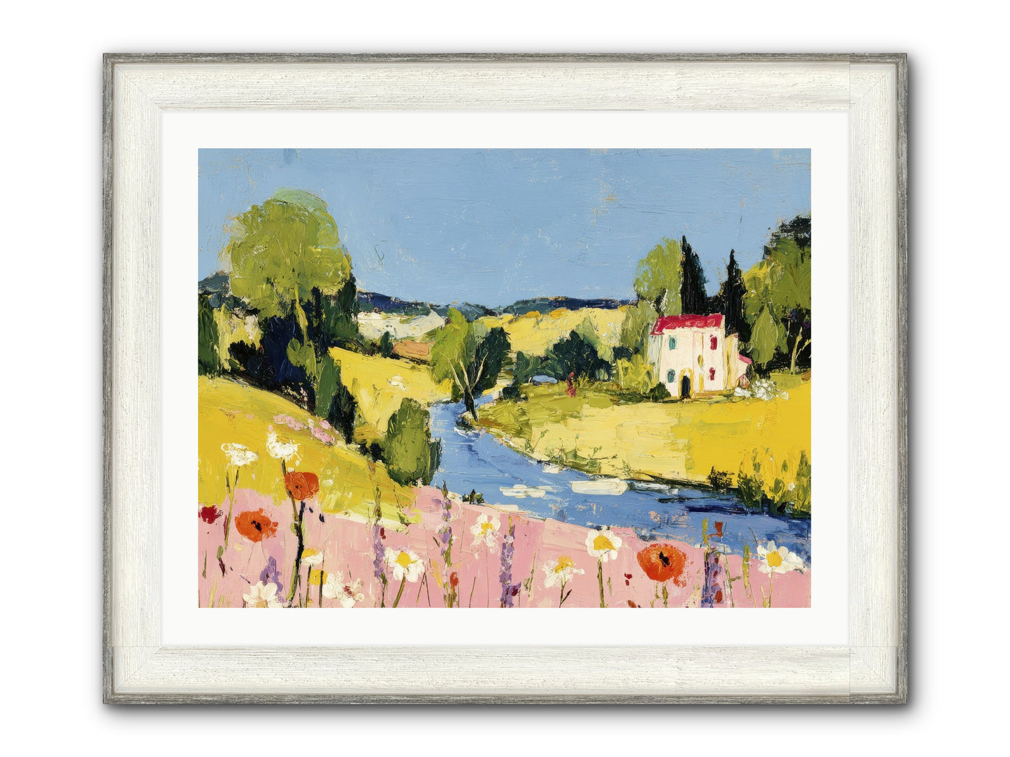 Where Time Stops Framed Print - Driftwood White 32x24