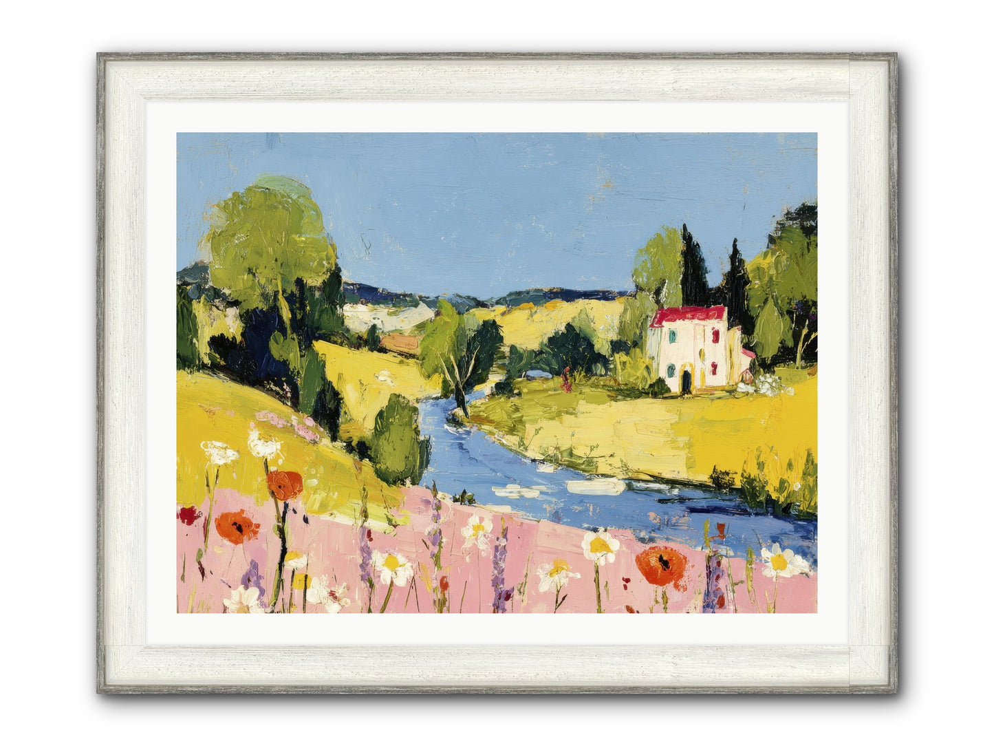 Where Time Stops Framed Print - Driftwood White 40x30