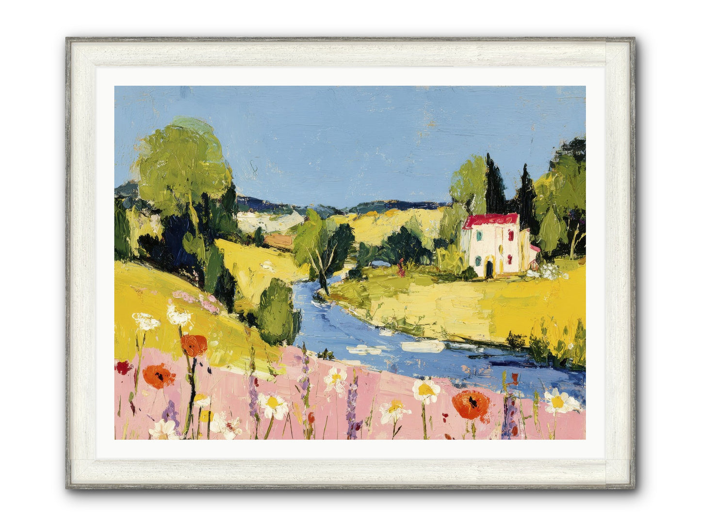 Where Time Stops Framed Print - Driftwood White 48x36