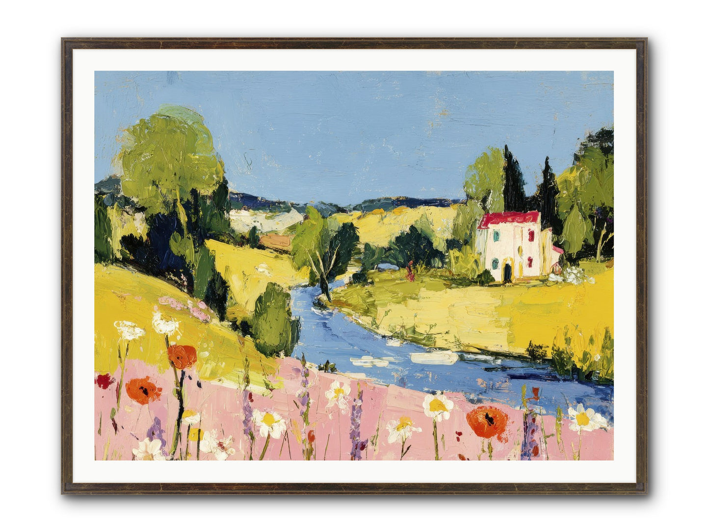 Where Time Stops Framed Print - Slimwoods Black/Gold 48x36