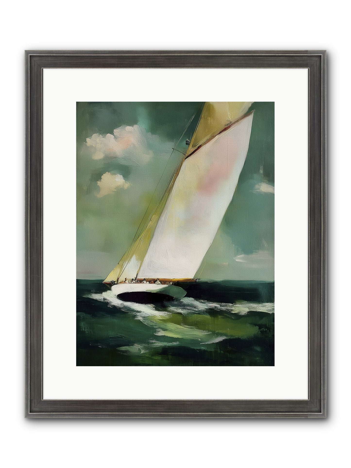 Where Waves Write Poetry Framed Print - Slimwoods Black/Silver 12x16