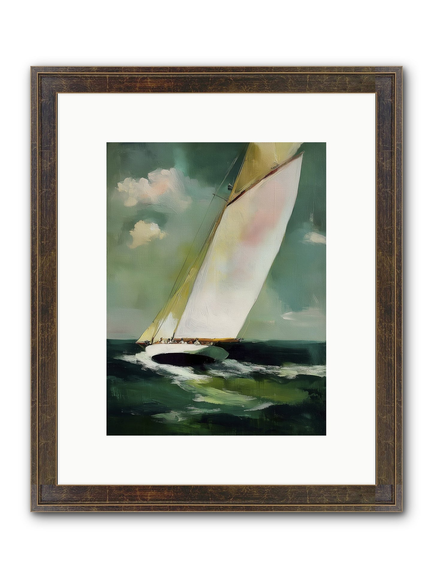 Where Waves Write Poetry Framed Print - Slimwoods Black/Gold 9x12