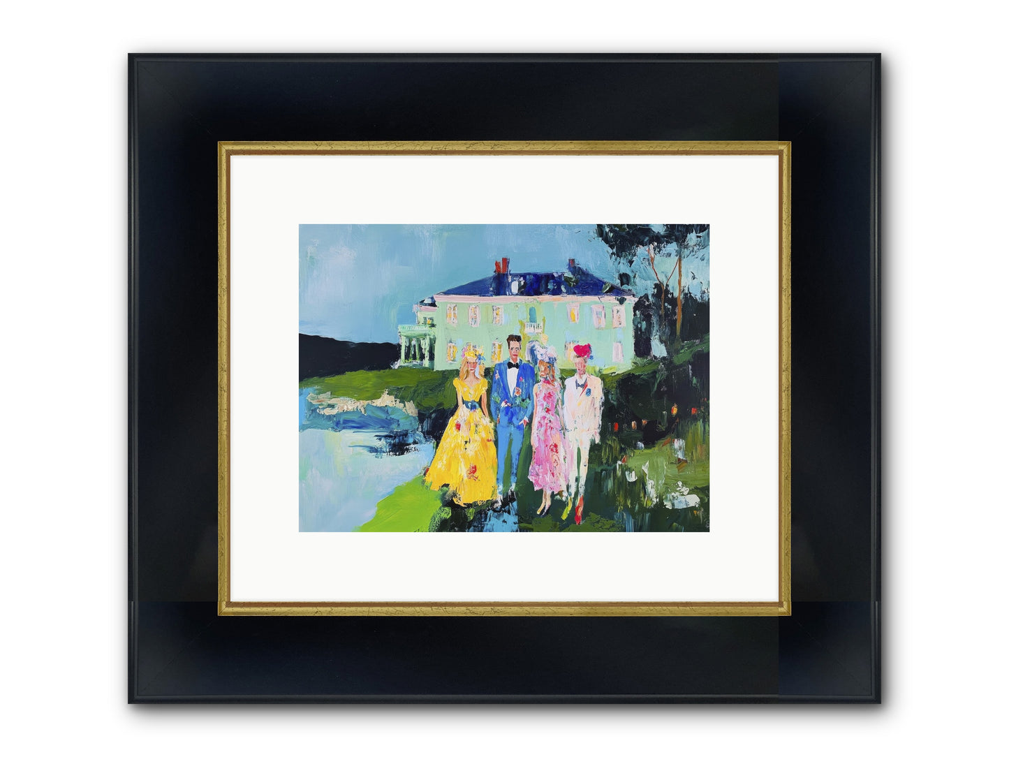 Where We Belong Framed Print - Wide Black w/Gold 12x9