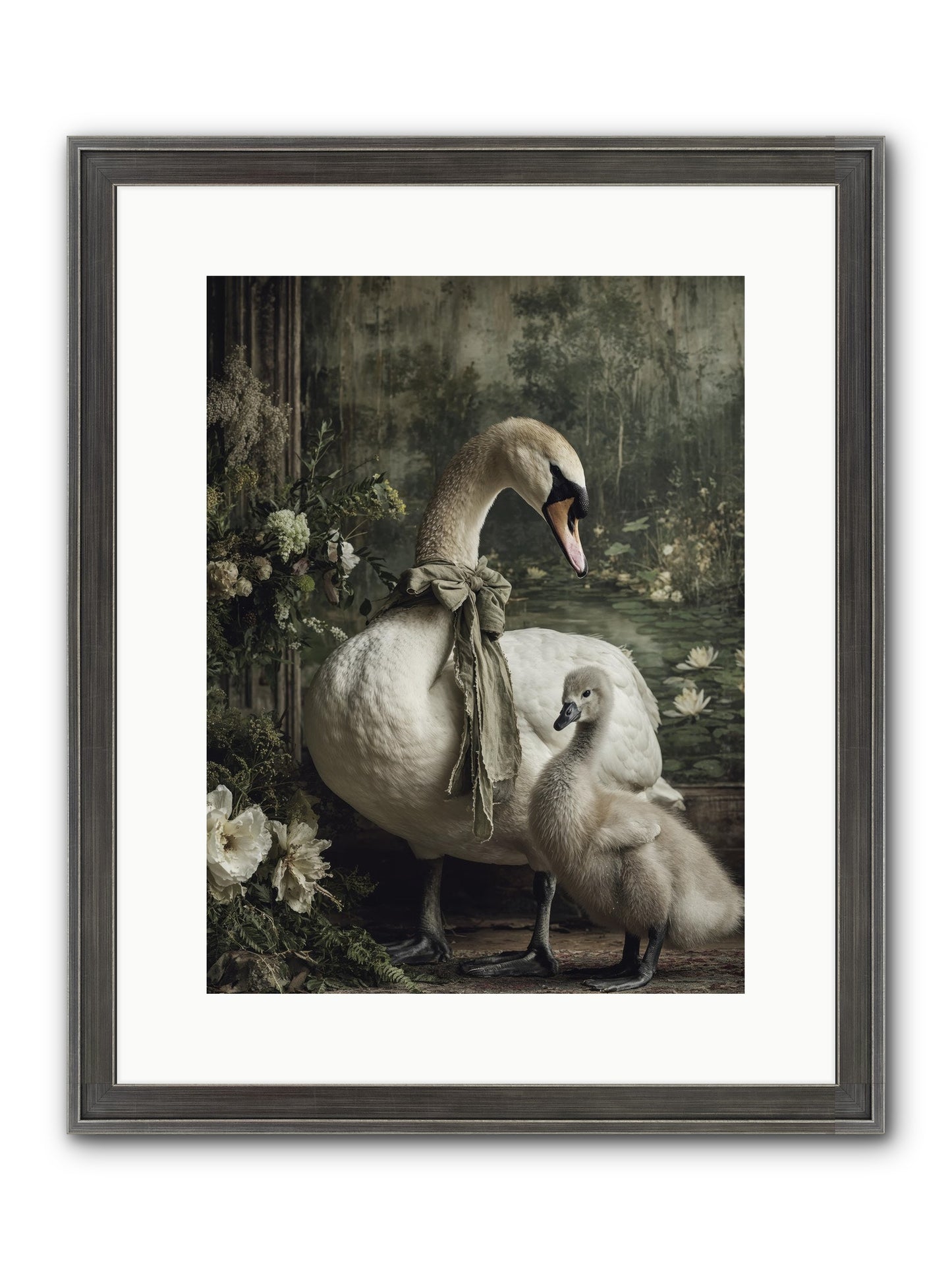Where Whispers Live Framed Print - Slimwoods Black/Silver 12x16
