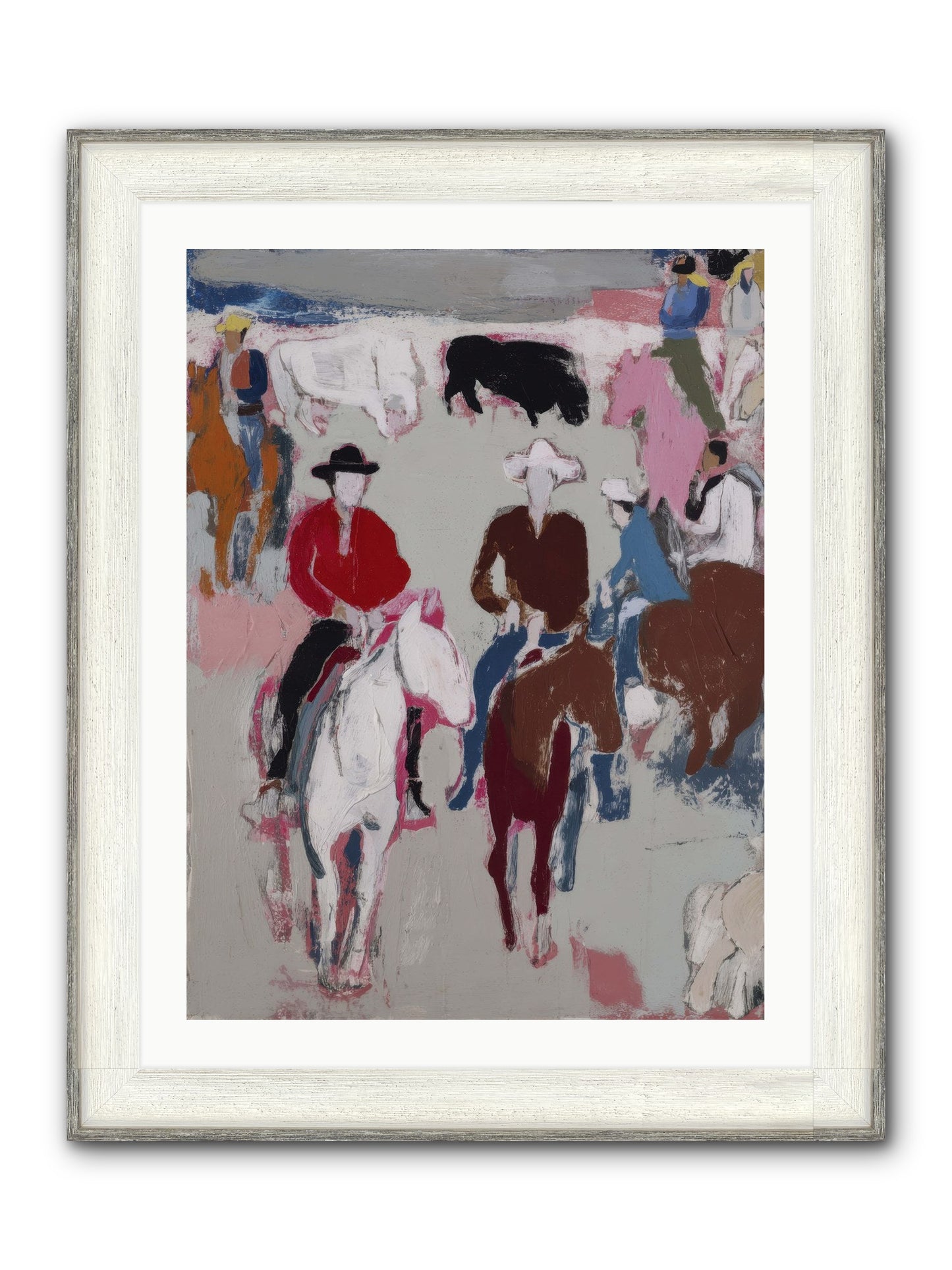 Where Wildness Whispers Yes Framed Print - Driftwood White 24x32