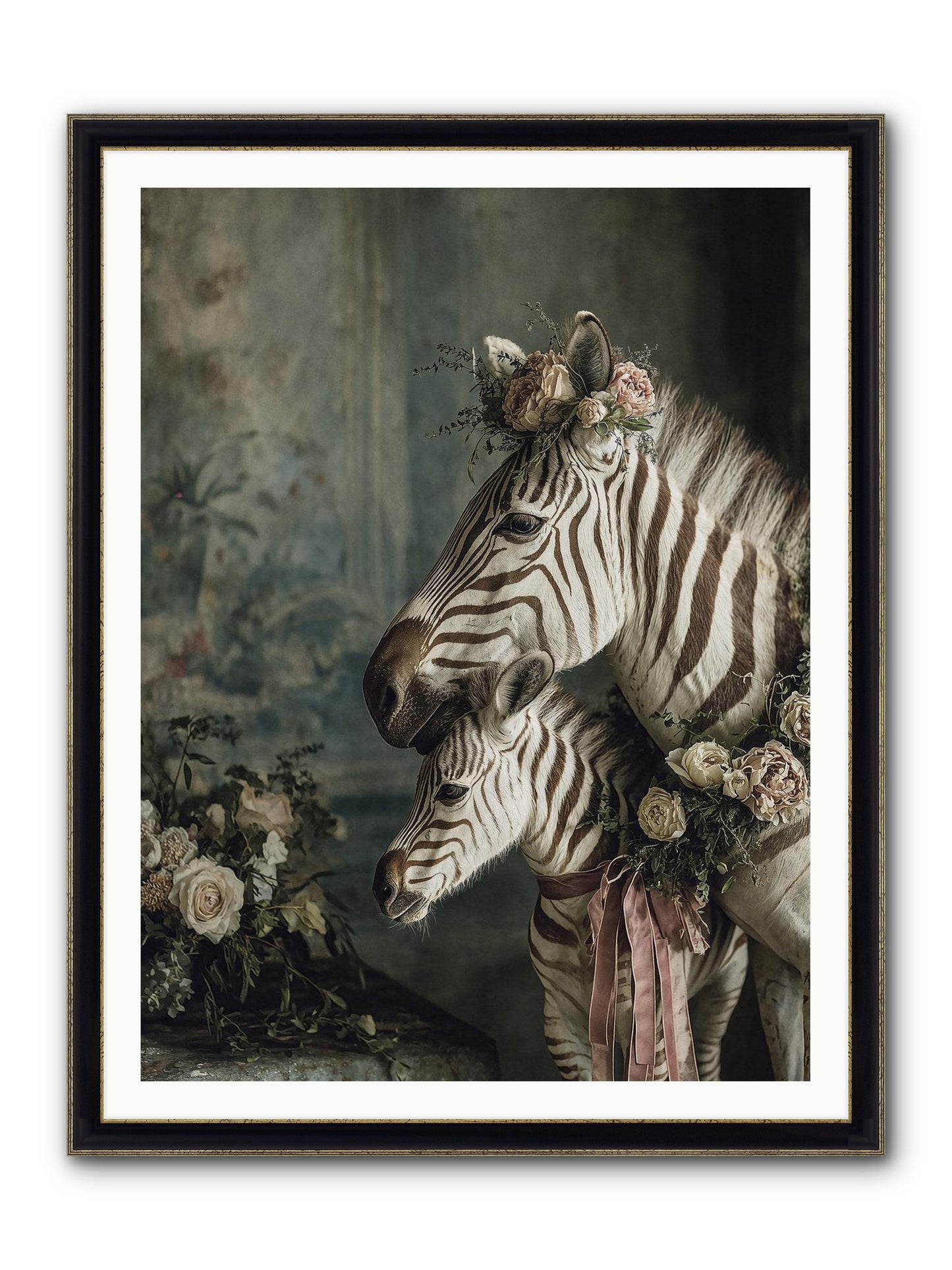 Where Wishes Live Framed Print - Black & Gold 36x48