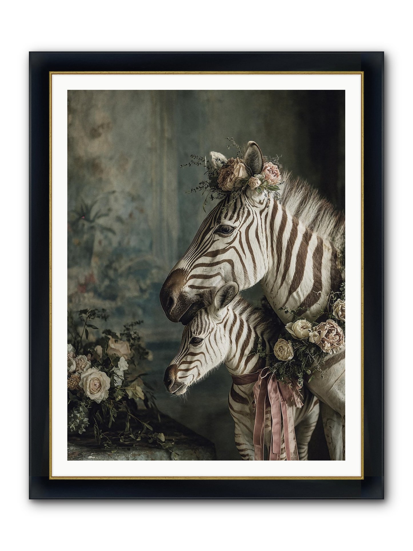 Where Wishes Live Framed Print - Wide Black w/Gold 36x48