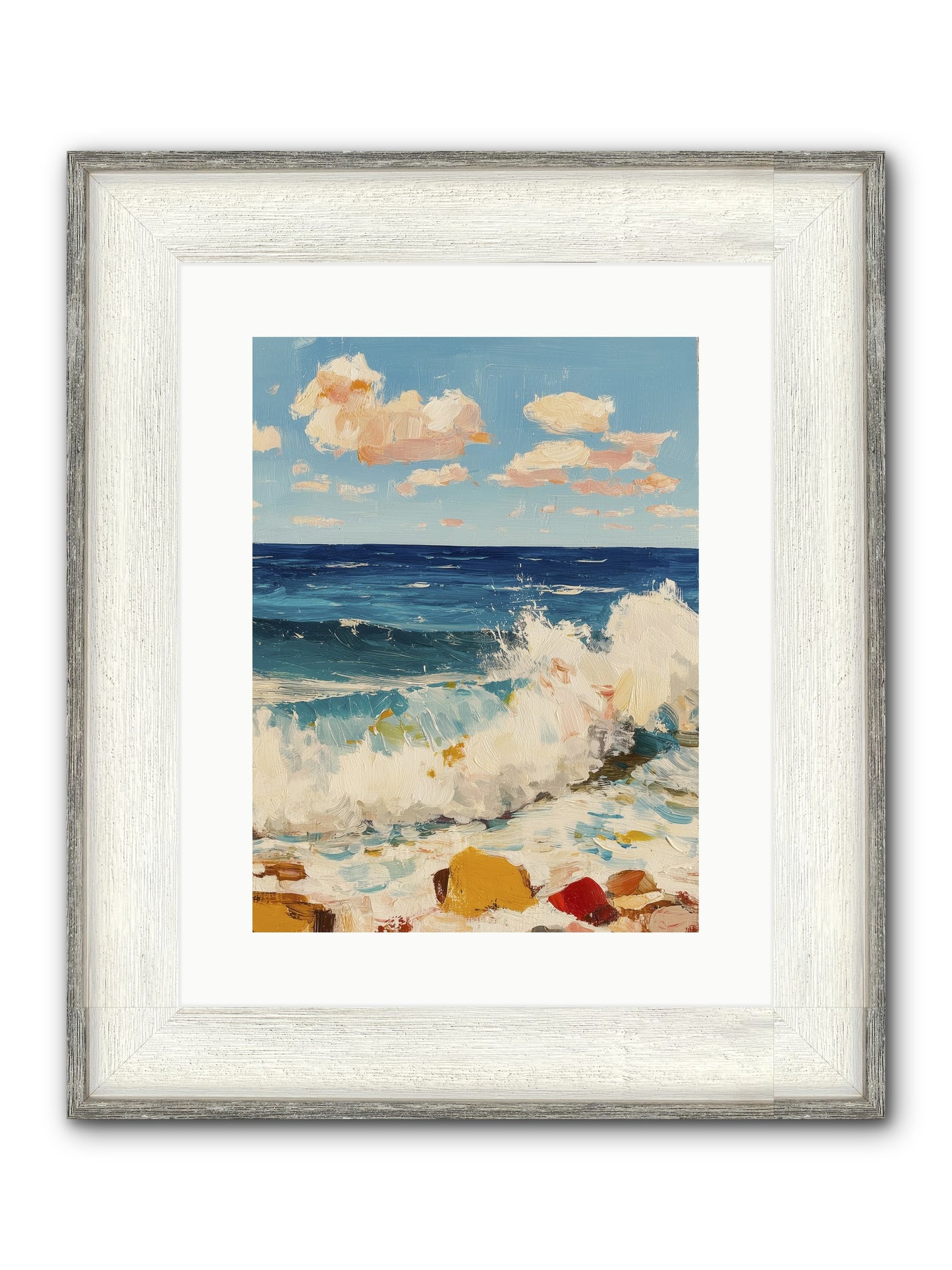 Where Worlds Collide Framed Print - Driftwood White 12x16