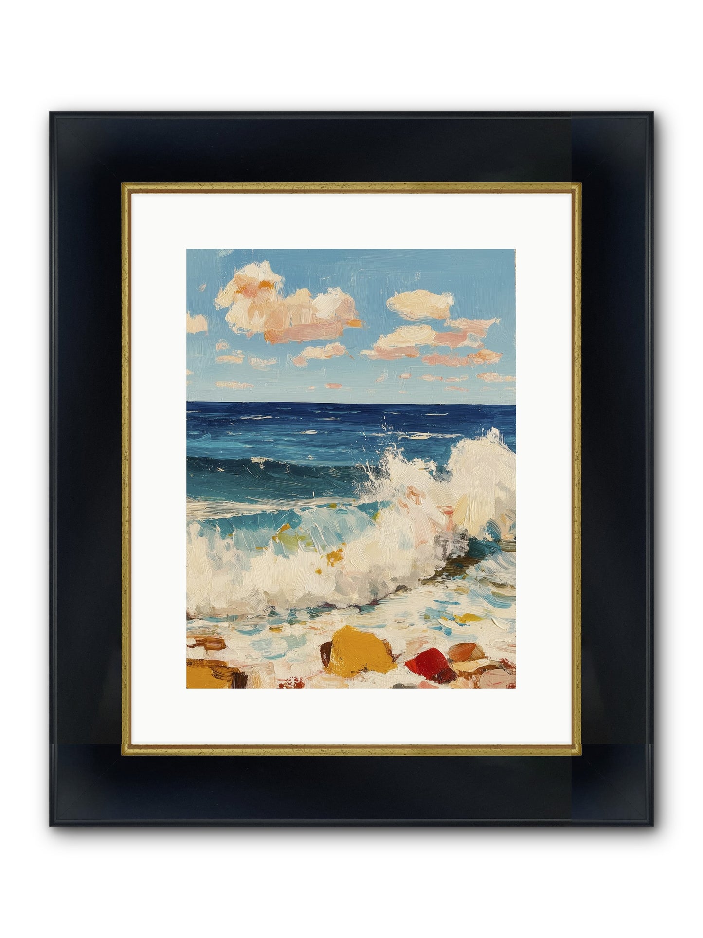 Where Worlds Collide Framed Print - Wide Black w/Gold 12x16