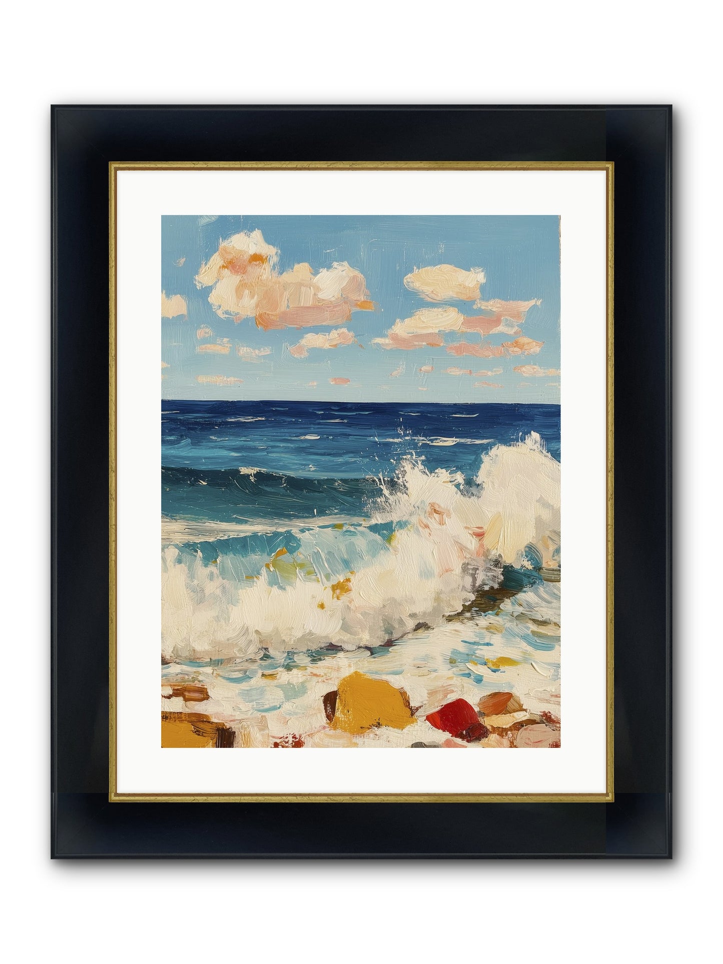 Where Worlds Collide Framed Print - Wide Black w/Gold 18x24