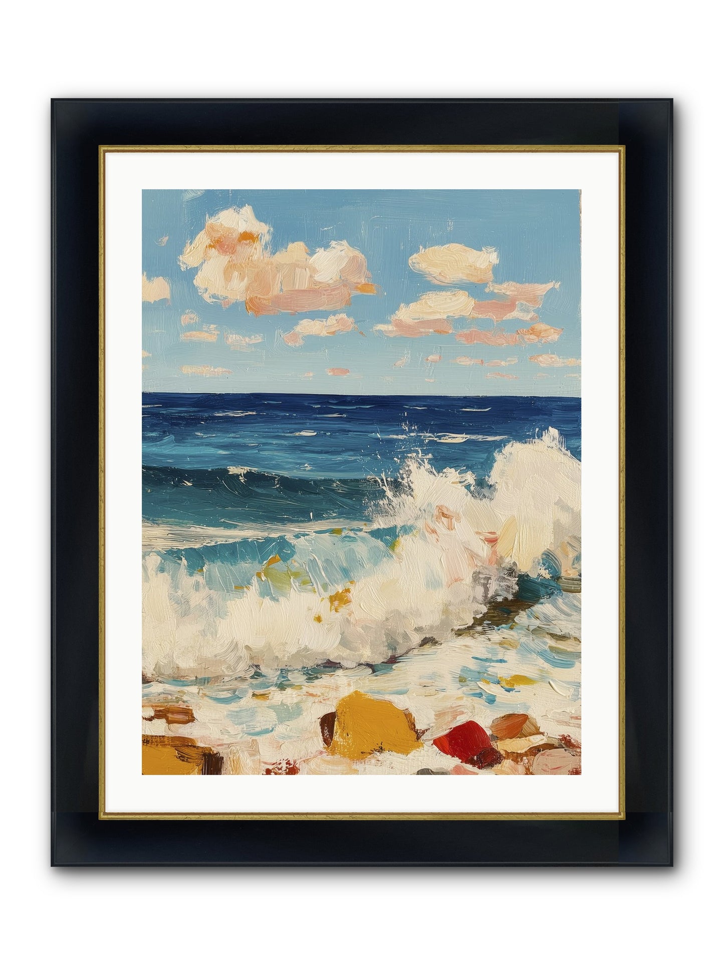 Where Worlds Collide Framed Print - Wide Black w/Gold 24x32