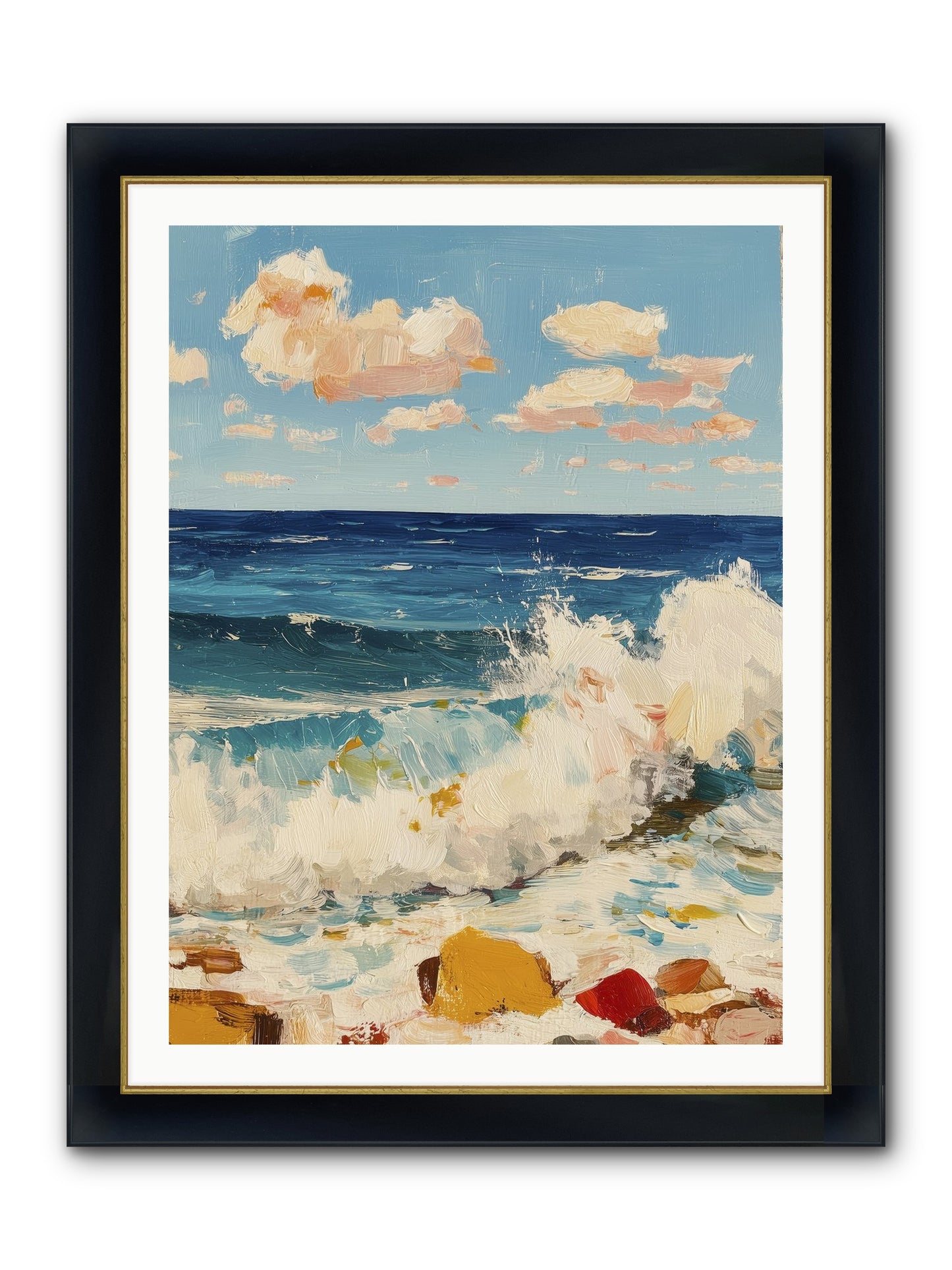 Where Worlds Collide Framed Print - Wide Black w/Gold 30x40