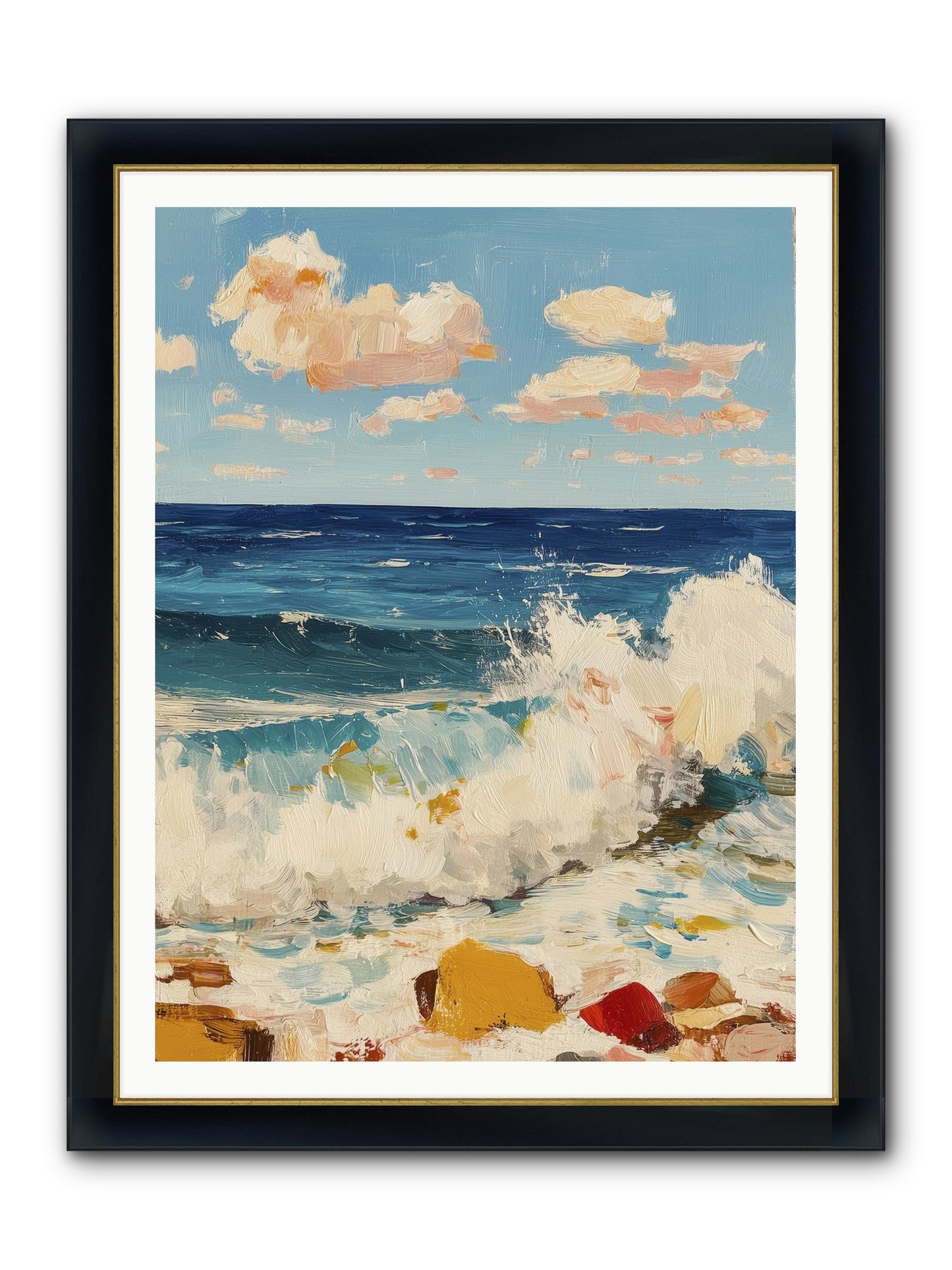 Where Worlds Collide Framed Print - Wide Black w/Gold 36x48