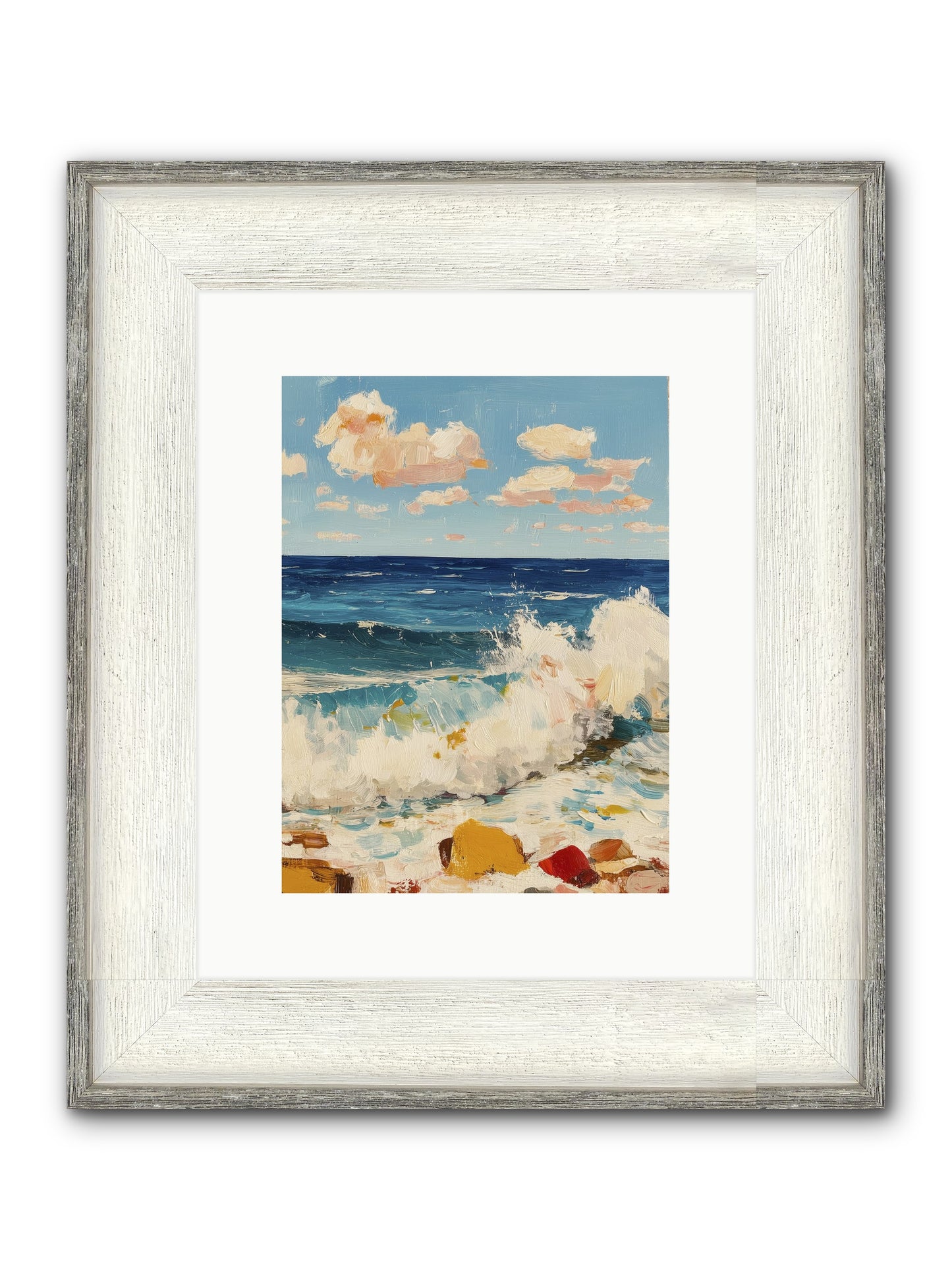 Where Worlds Collide Framed Print - Driftwood White 9x12