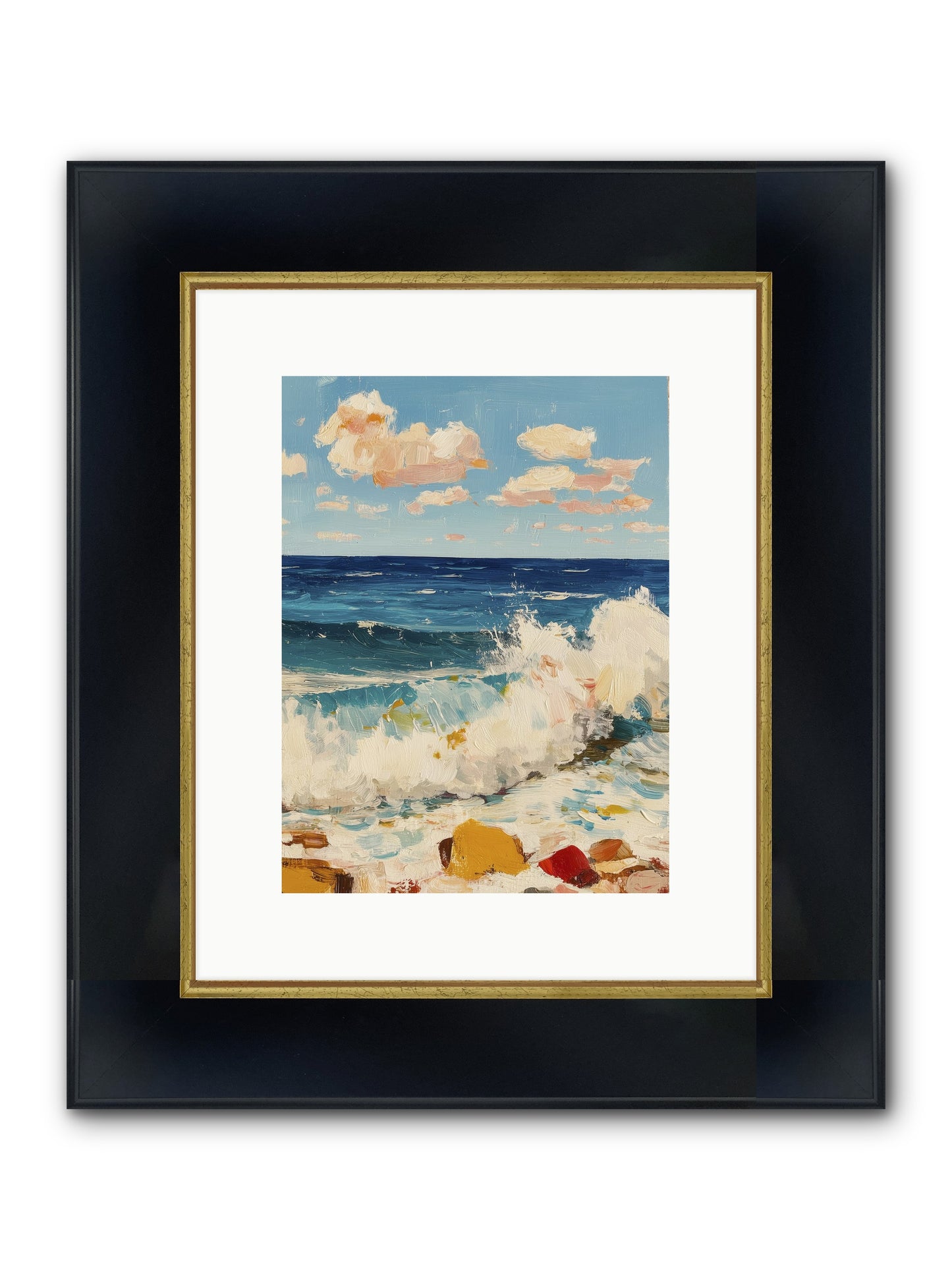 Where Worlds Collide Framed Print - Wide Black w/Gold 9x12