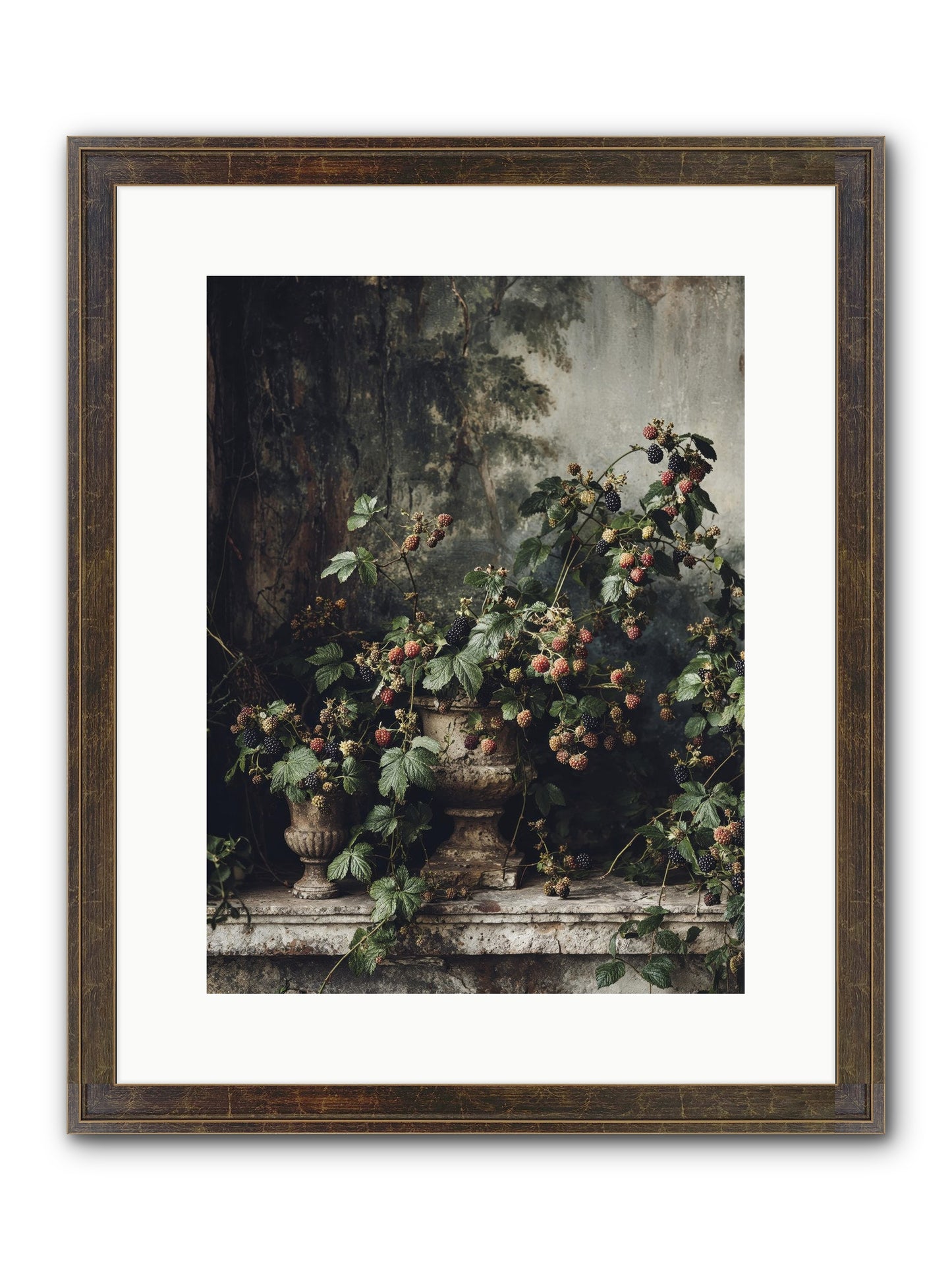 Where Yesterday Lives Framed Print - Slimwoods Black/Gold 12x16
