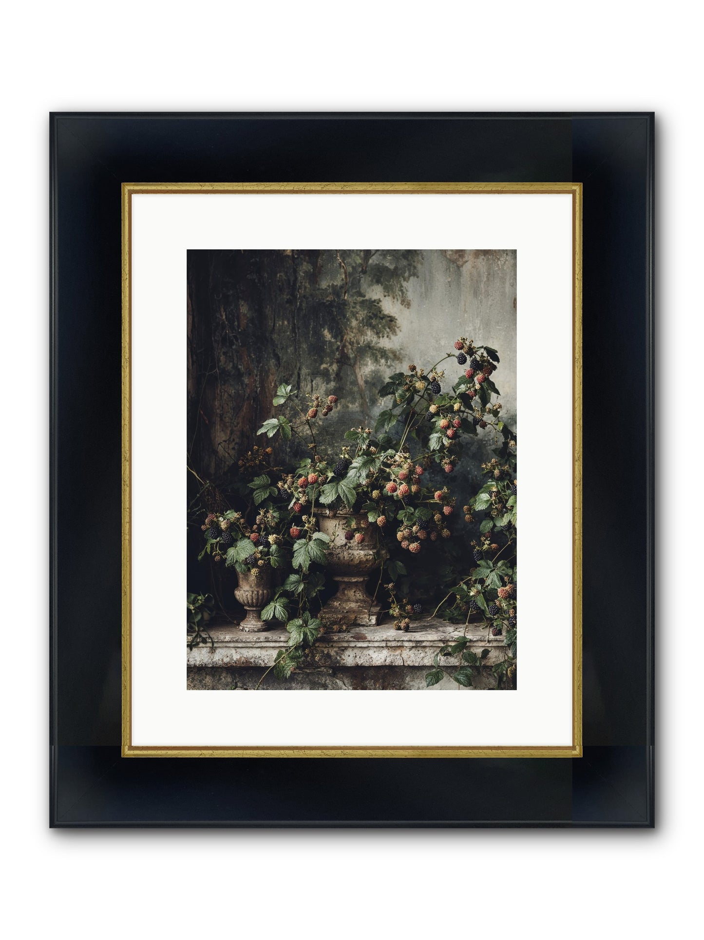 Where Yesterday Lives Framed Print - Wide Black w/Gold 12x16