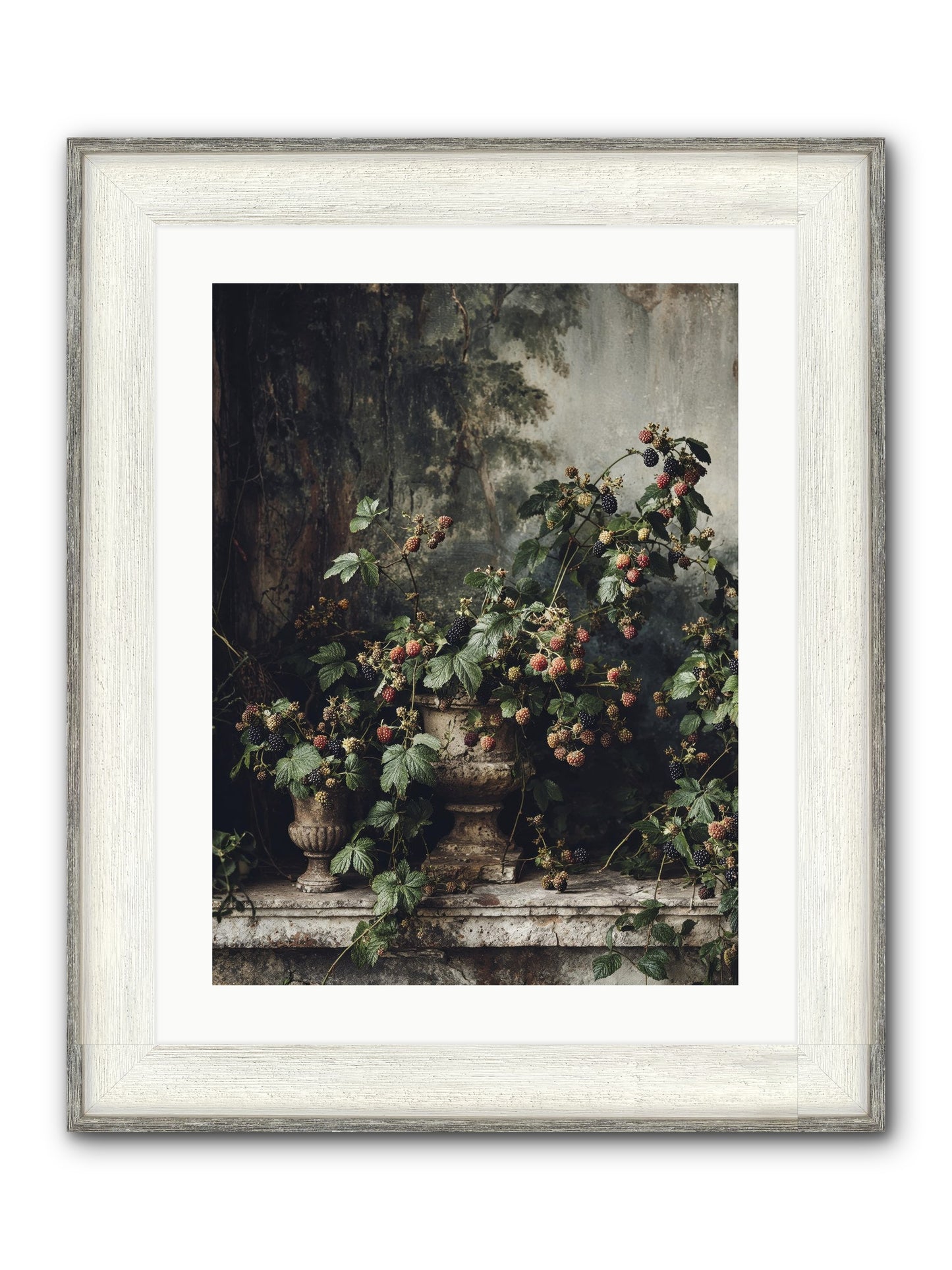Where Yesterday Lives Framed Print - Driftwood White 18x24