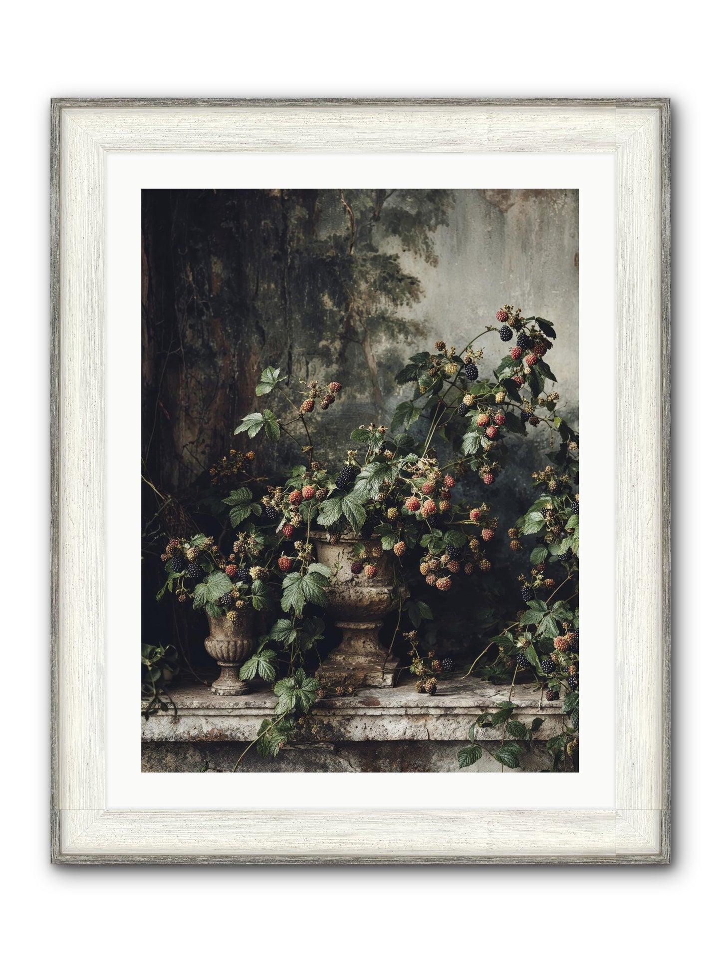 Where Yesterday Lives Framed Print - Driftwood White 24x32