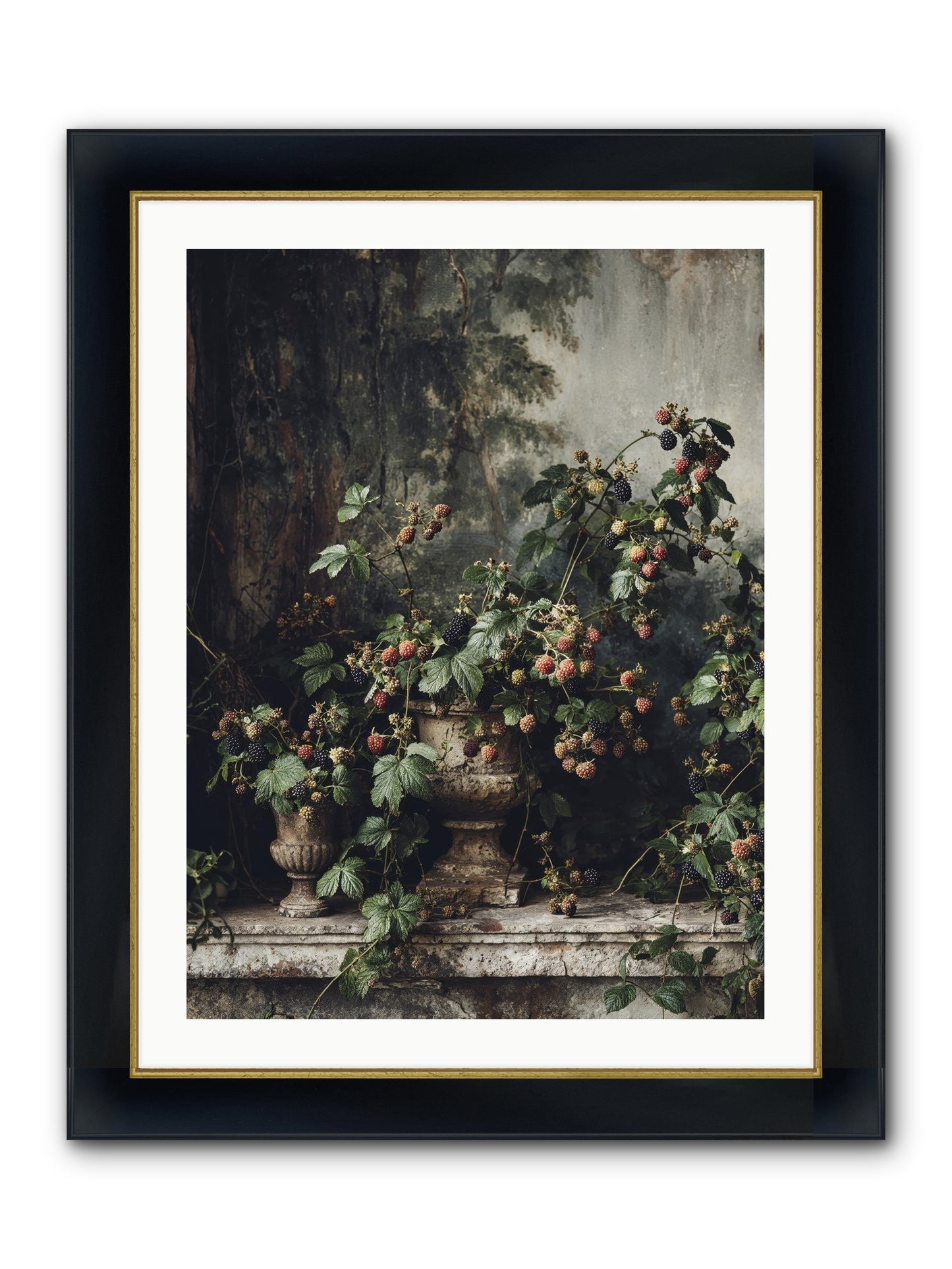 Where Yesterday Lives Framed Print - Wide Black w/Gold 24x32