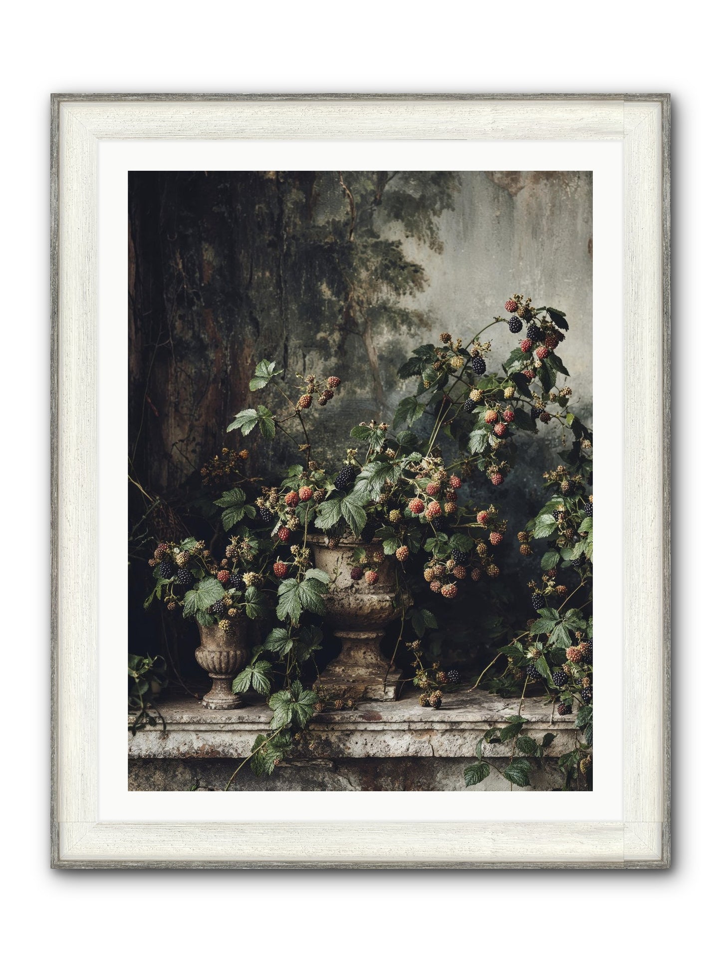 Where Yesterday Lives Framed Print - Driftwood White 30x40