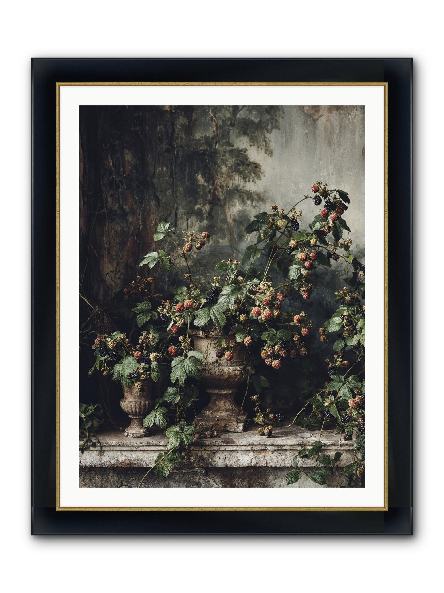 Where Yesterday Lives Framed Print - Wide Black w/Gold 30x40