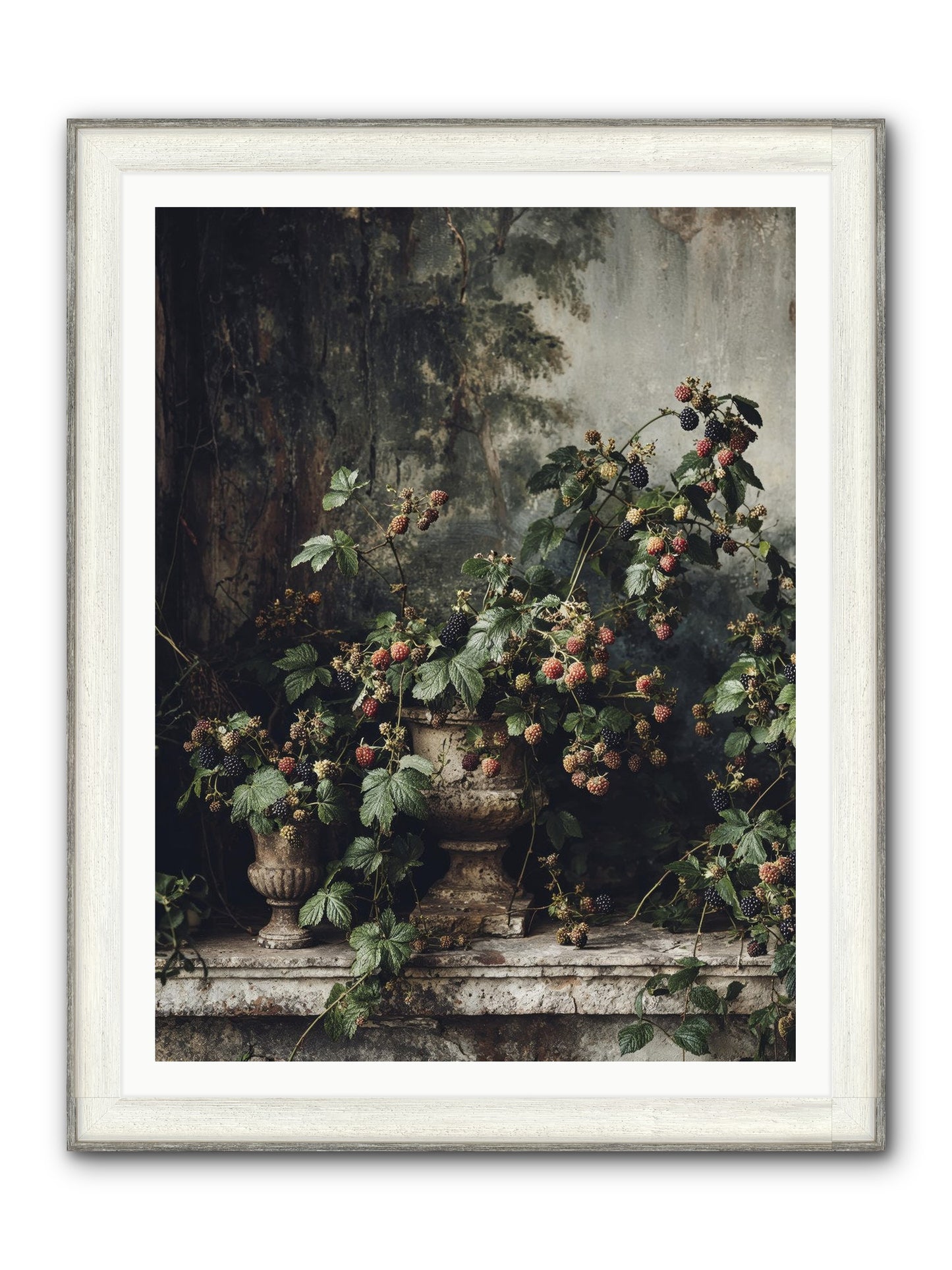 Where Yesterday Lives Framed Print - Driftwood White 36x48