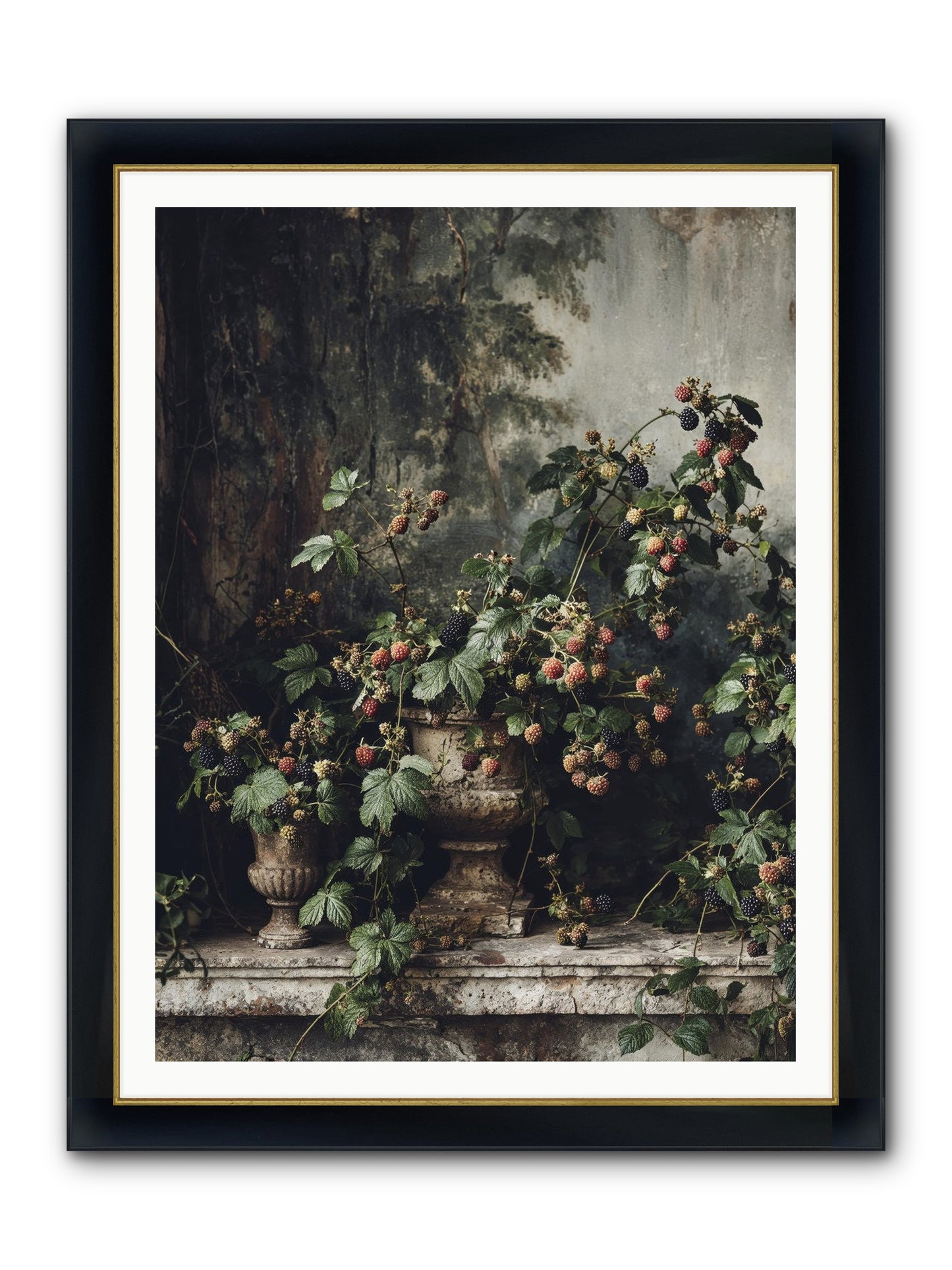 Where Yesterday Lives Framed Print - Wide Black w/Gold 36x48