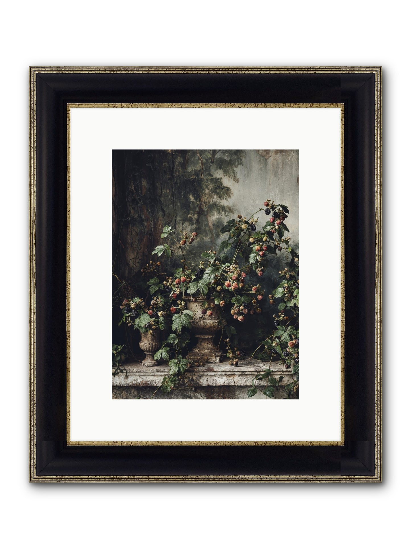 Where Yesterday Lives Framed Print - Black & Gold 9x12