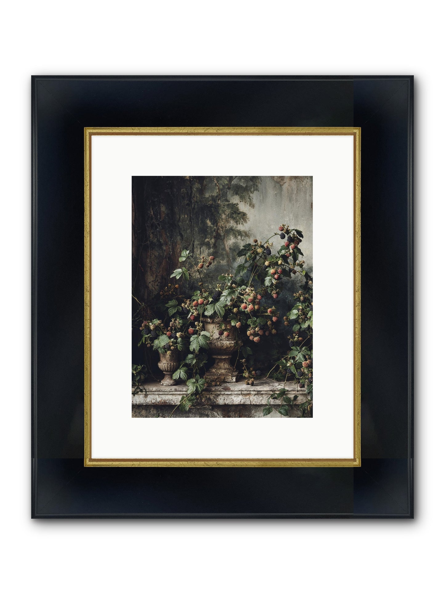 Where Yesterday Lives Framed Print - Wide Black w/Gold 9x12