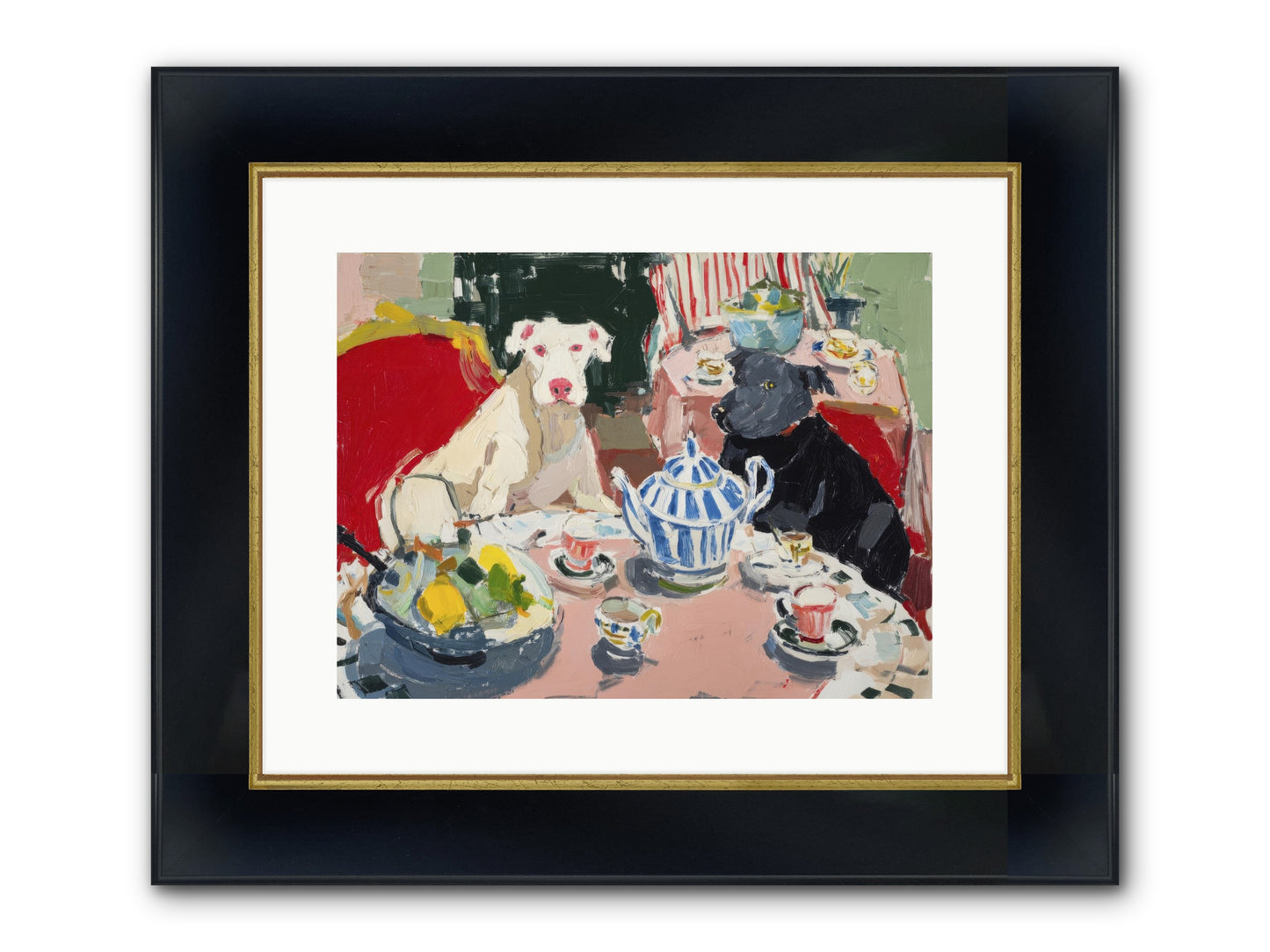 While She Was Gone Framed Print - Wide Black w/Gold 16x12