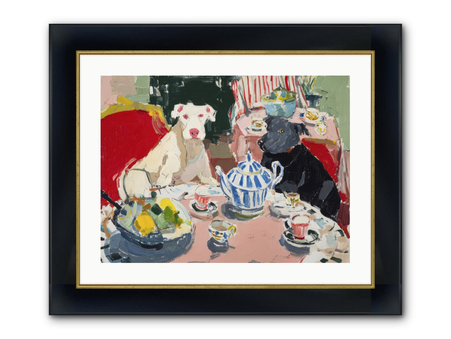 While She Was Gone Framed Print - Wide Black w/Gold 24x18