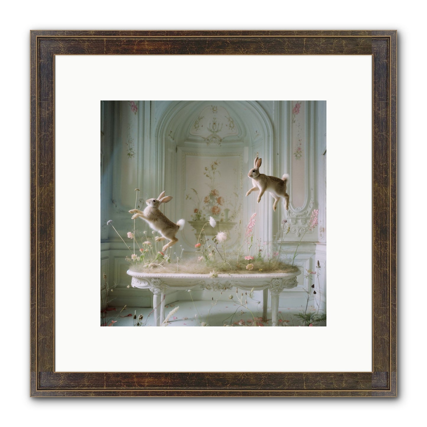 Whimsical Wanderings Framed Print - Slimwoods Black/Gold 10x10
